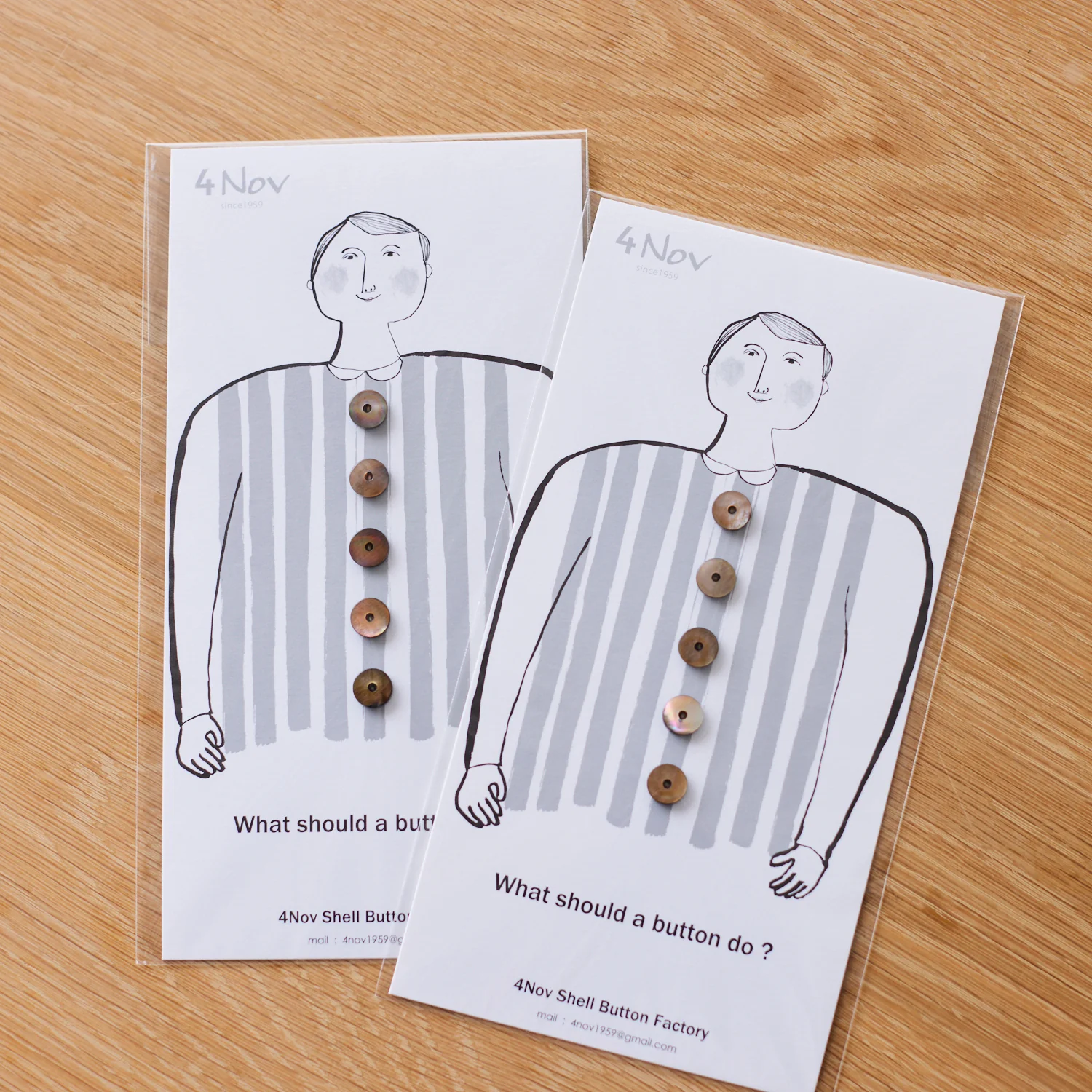 4nov Shell Buttons [Whistle Brown-lip Shell / 11.5mm] LPS-072