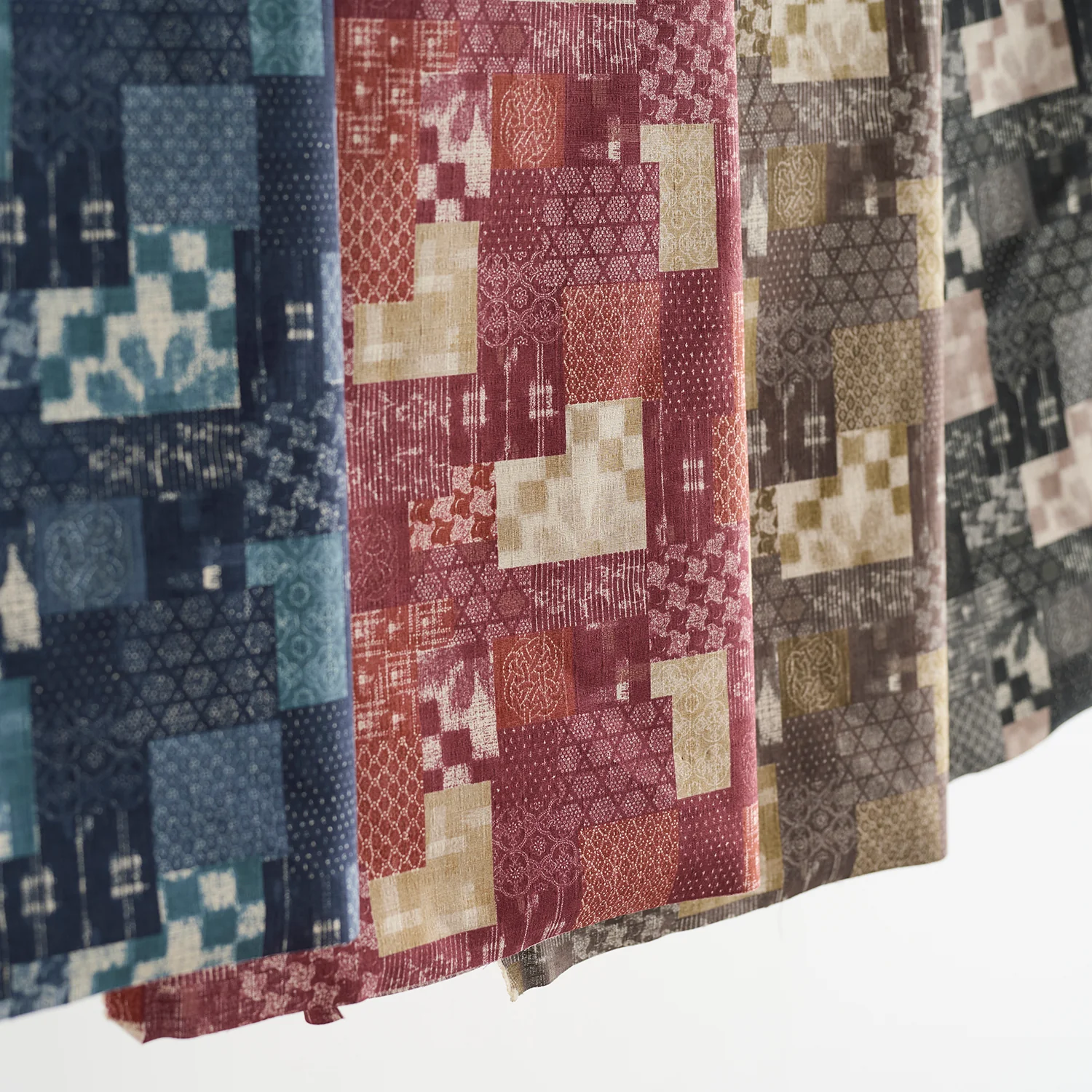 Boro Japan Patchwork Cotton Dobby - Black YKA-36050-1 - Image 3
