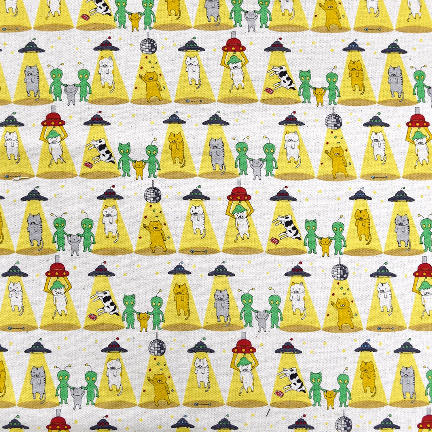 Catnapped Cotton Linen Canvas - Ecru - Image 2