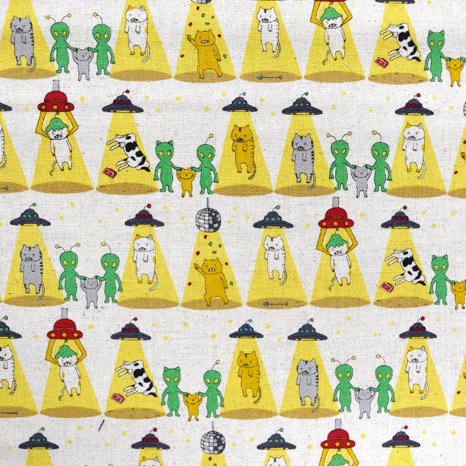 Catnapped Cotton Linen Canvas - Ecru - Image 3