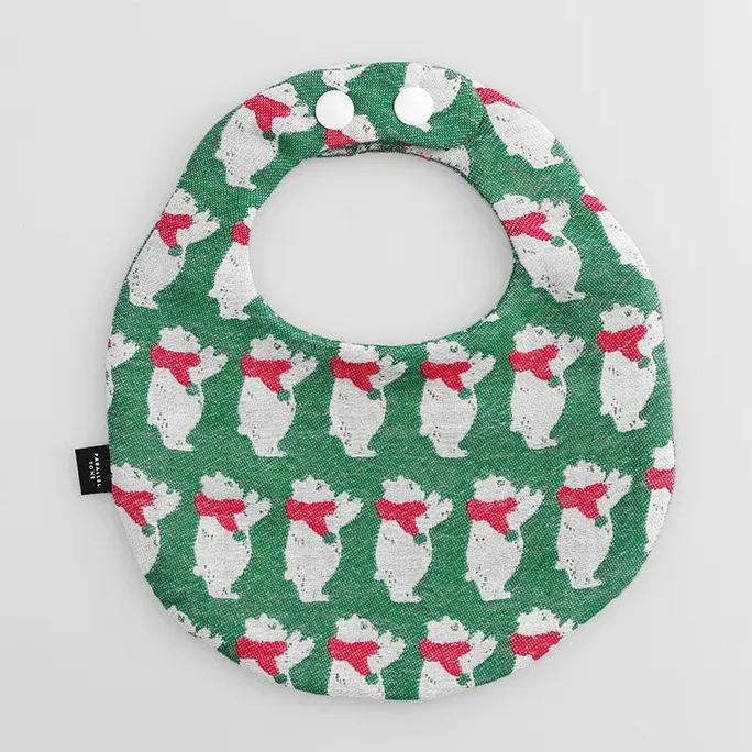 Clocomi Baby Bib & Drawstring Pouch Kit - Polar Bear - Image 3