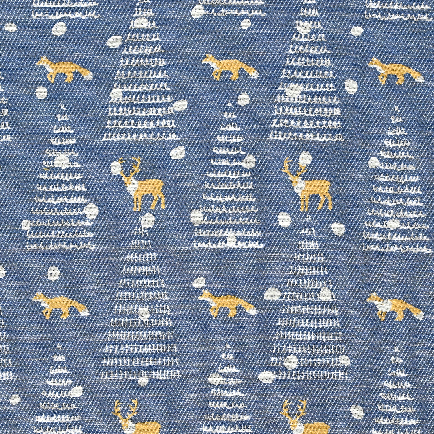Clocomi Fir Tree ＆ Reindeer Jacquard Fabric TS-2048-1 - Image 4
