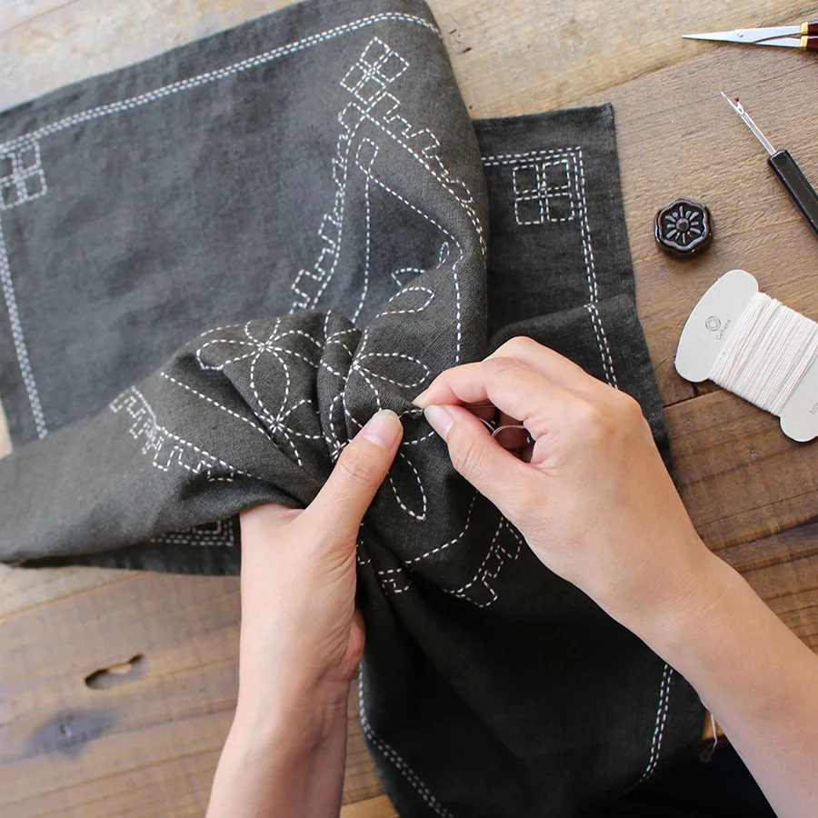 Cohana Linen Cloth Sashiko Kit - Image 2