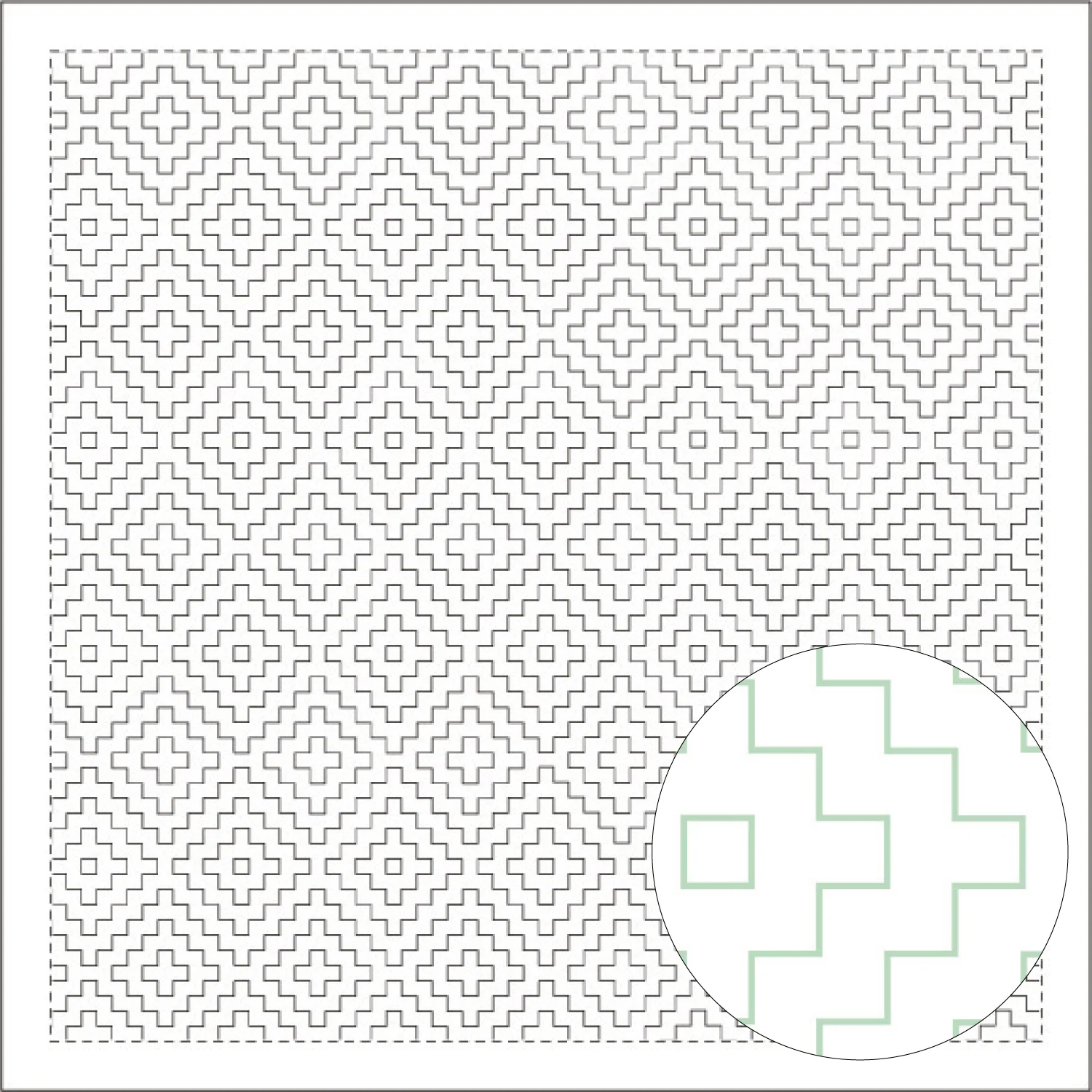 Daruma Sashiko Printed Cloth - Image 20