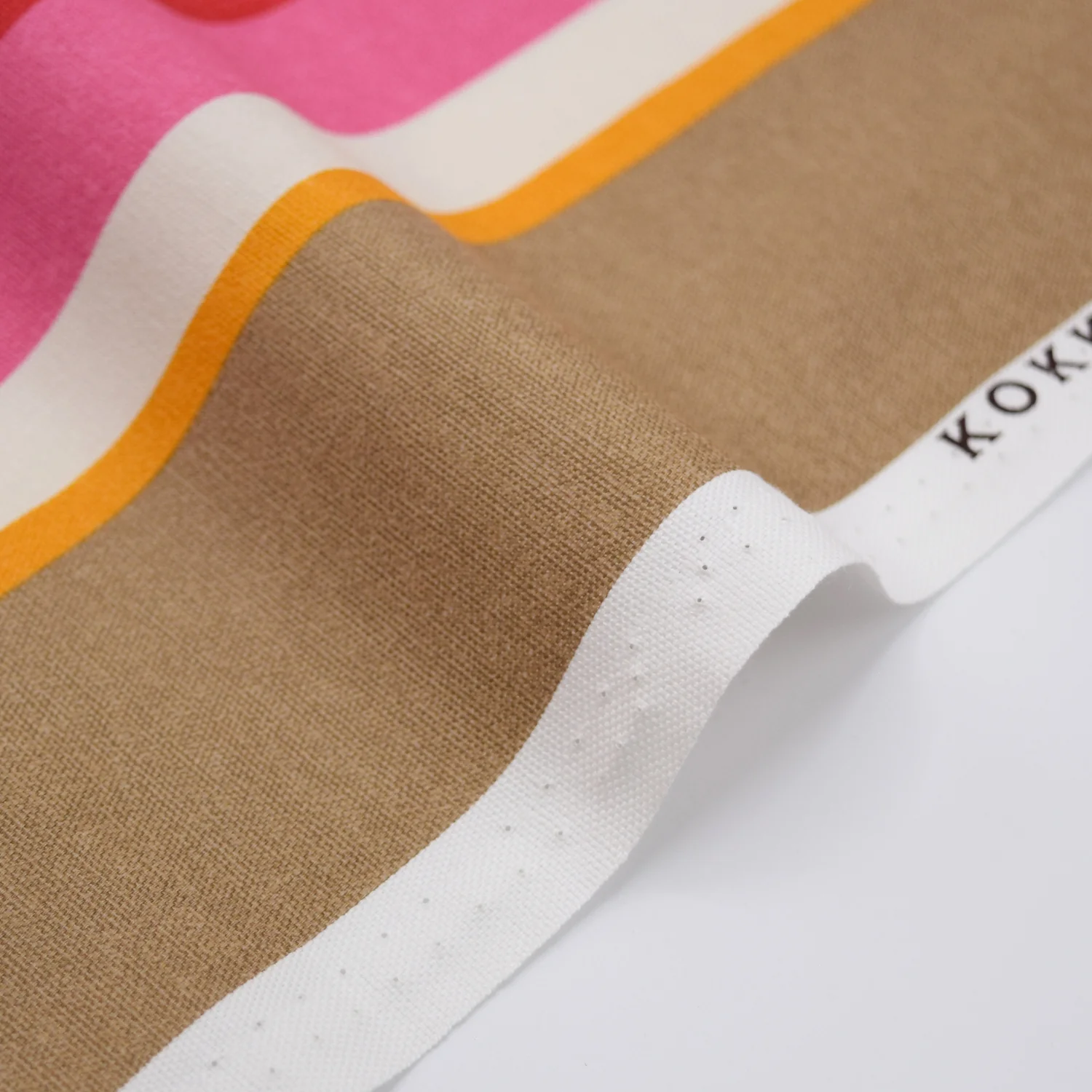 Dynamic Stripes Cotton Oxford - Pink Multi - Image 2