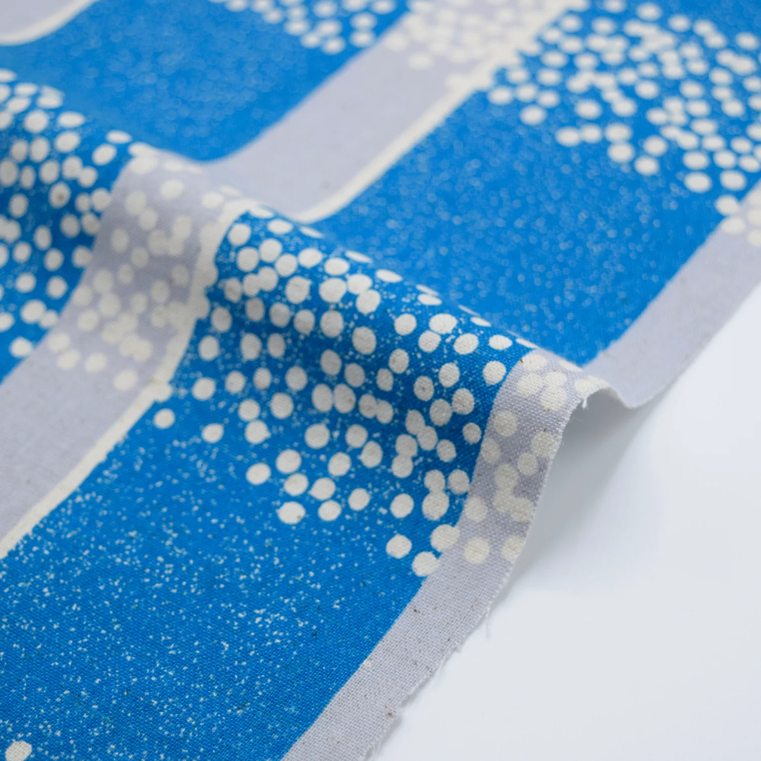 echino Field Cotton Linen Sheeting - Blue x Grey EKX-98130-32 - Image 2