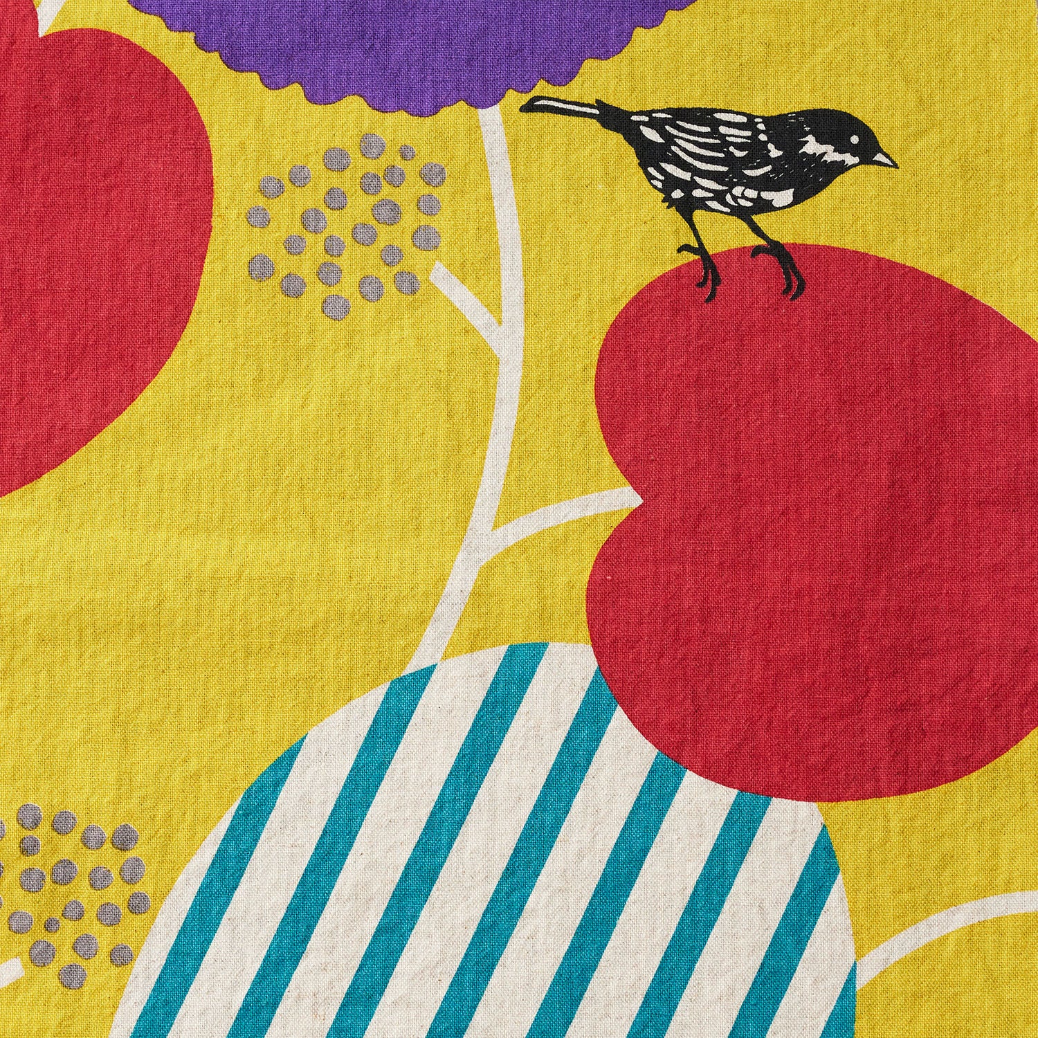 echino Pepe Cotton Linen Canvas - Mustard EKX-98160-61 - Image 2