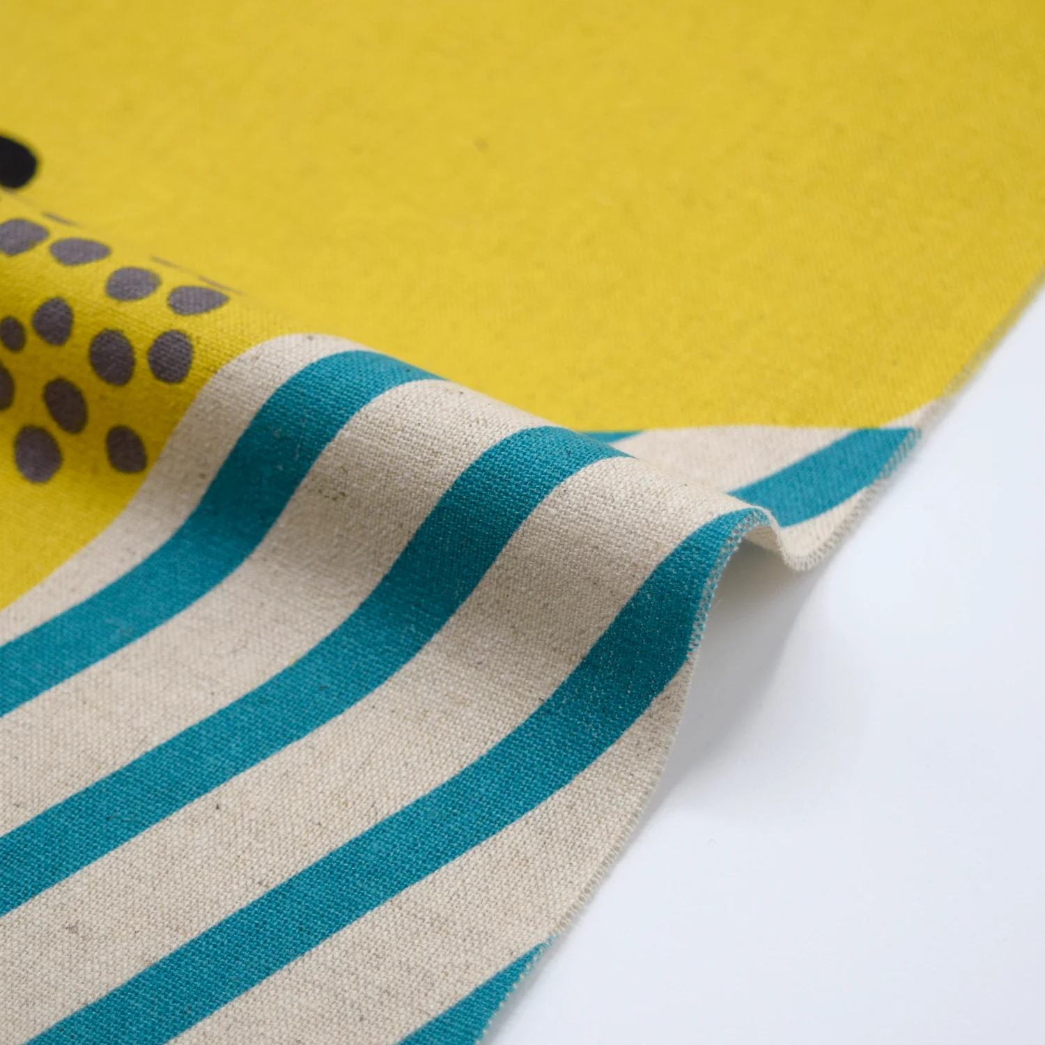 echino Pepe Cotton Linen Canvas - Mustard EKX-98160-61 - Image 3