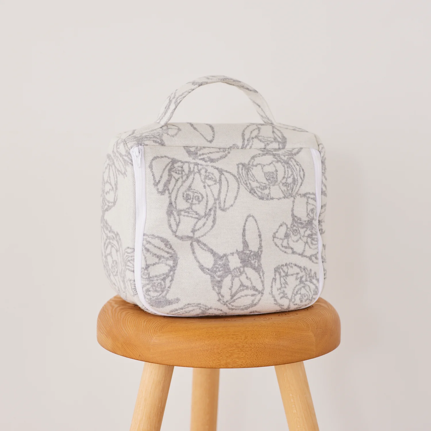 +HAyU Dog Cotton Knit Jacquard - Grey EGX-7715-2 - Image 8
