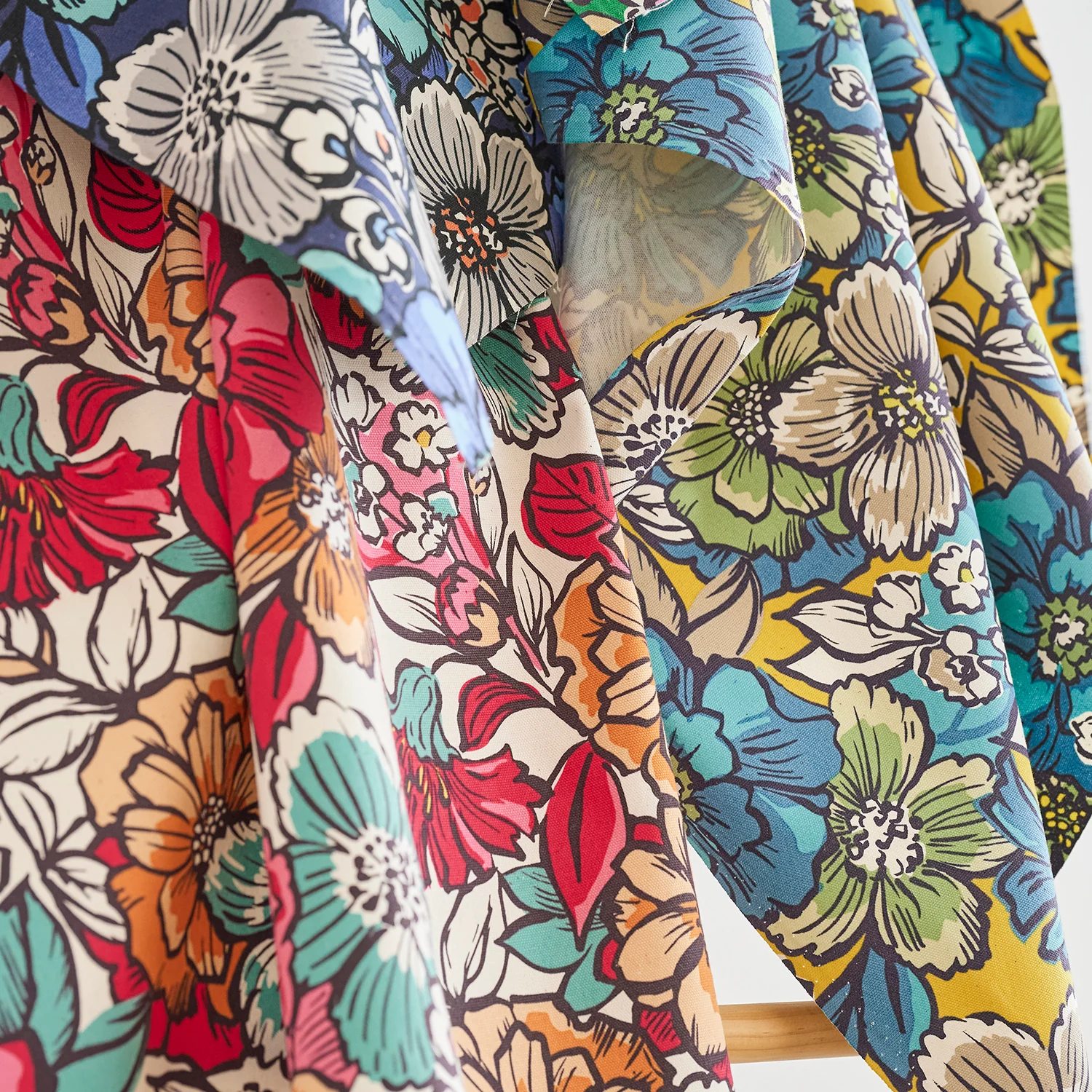 Jambo Floral Cotton Oxford - White YGA-89030-2 - Image 5