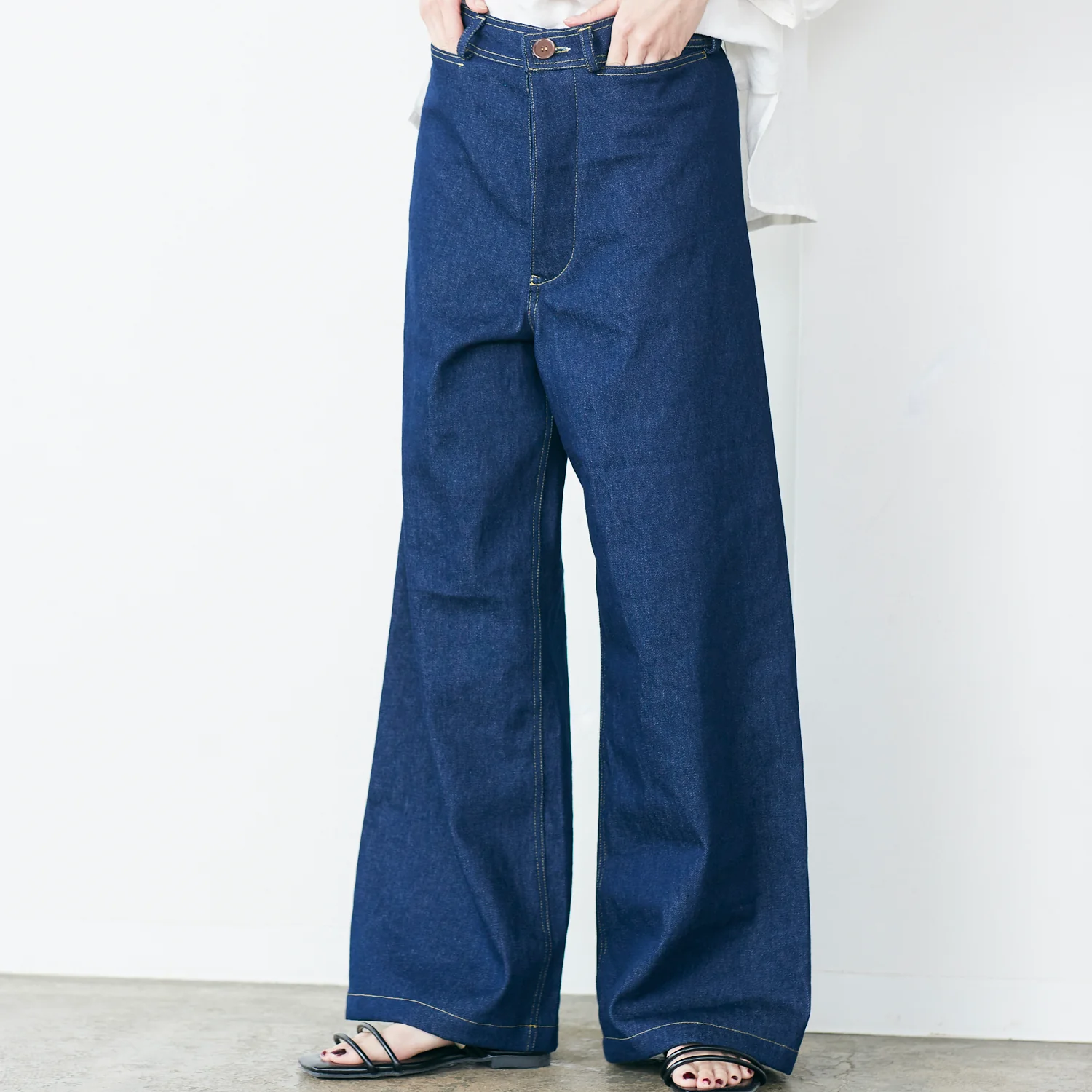 Japanese Denim 100% Cotton 10oz - White - Image 7