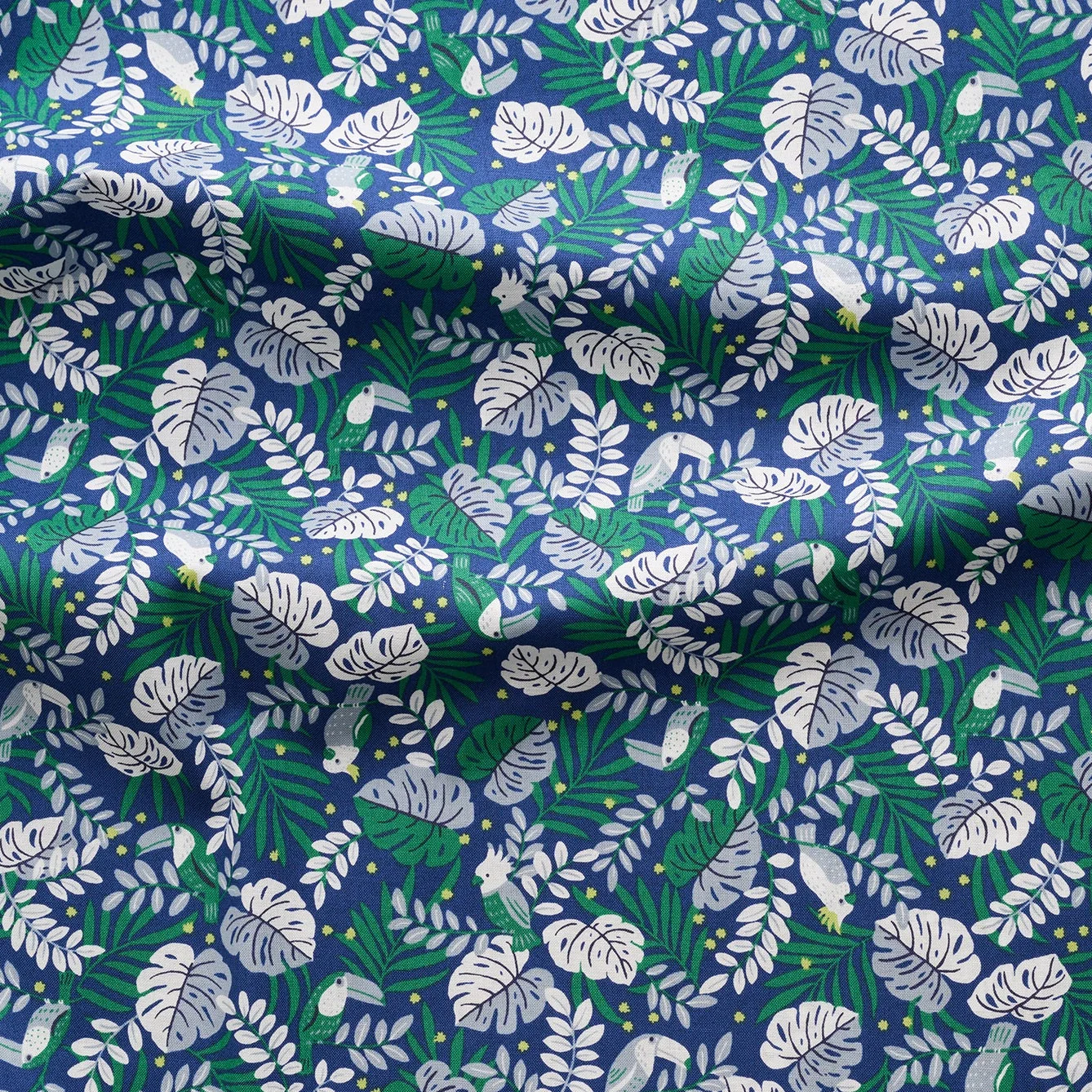 Jungle Animals Cotton Sheeting - Navy YGA-91110-2