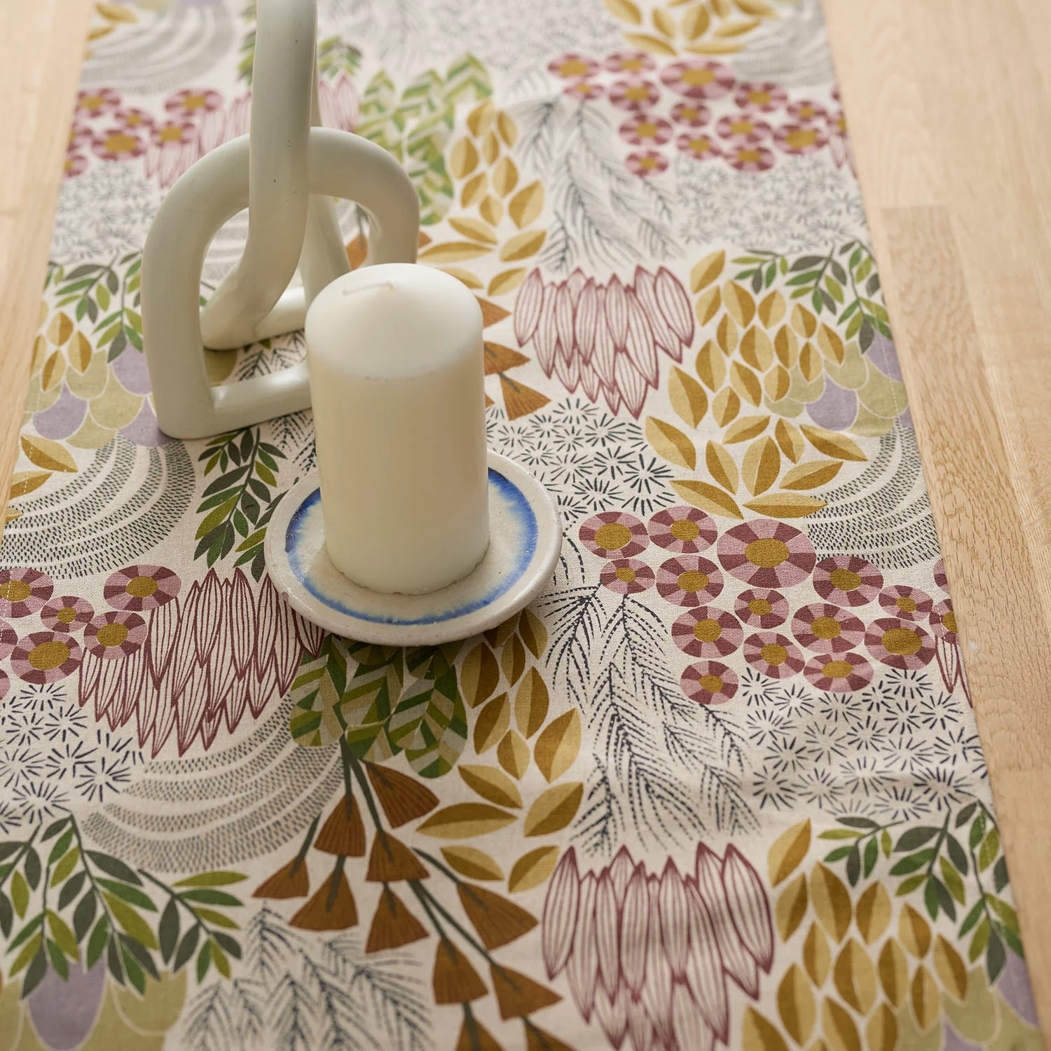 [Kokka Lifestyle] Bookhou Cotton Linen Table Runners - Light Beige - Image 3