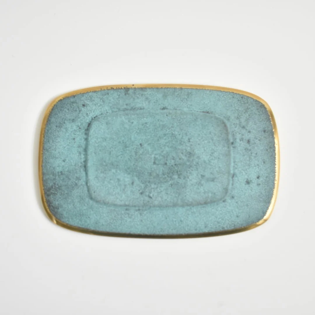 [Kokka Lifestyle] CASTIN' Bird Motif Brass Tray - Blue - Image 7