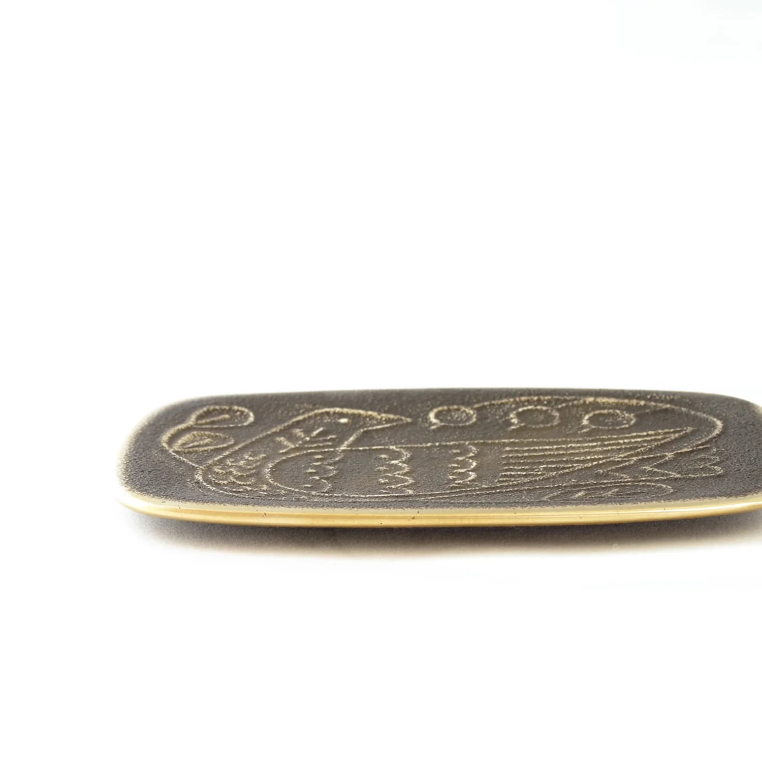 [Kokka Lifestyle] CASTIN' Bird Motif Brass Tray - Black - Image 7