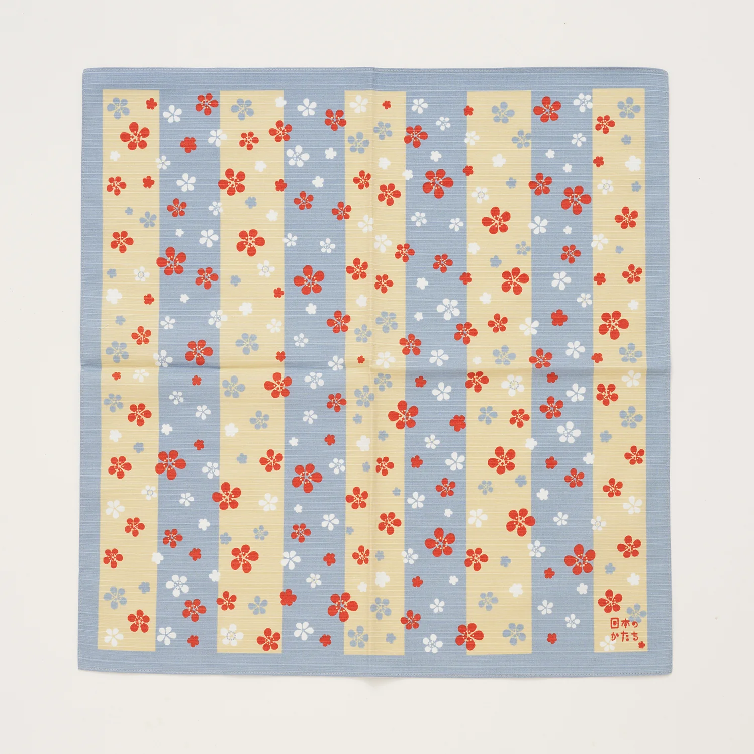 [Kokka Lifestyle] Cotton Furoshiki - Plum Flower Blue
