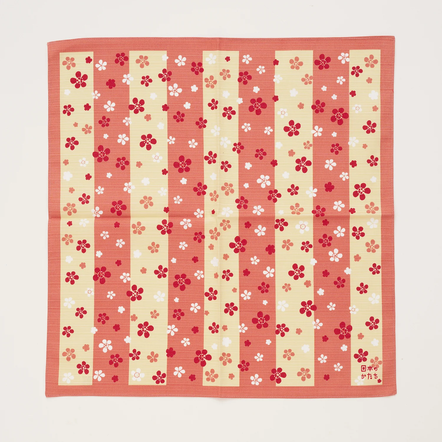 [Kokka Lifestyle] Cotton Furoshiki - Plum Flower Pink