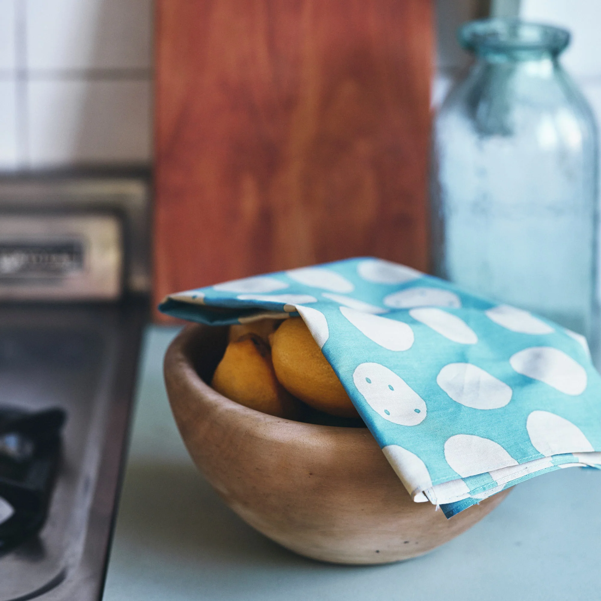 [Kokka Lifestyle] Cotton Mini Furoshiki - Bell pepper - Image 4