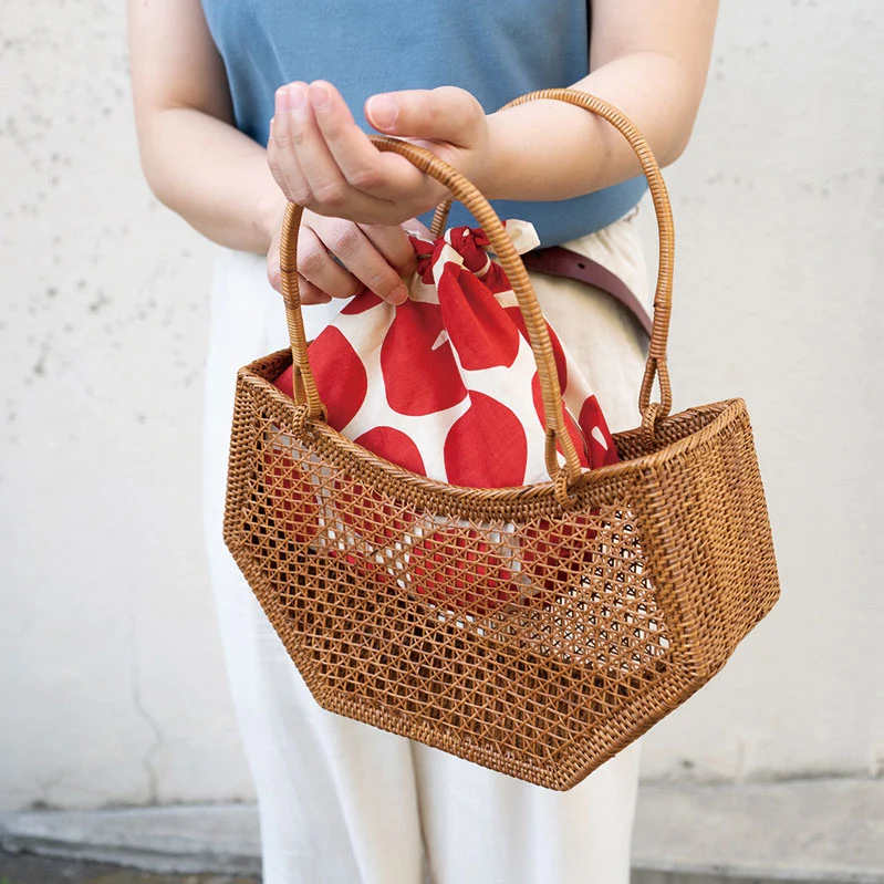 [Kokka Lifestyle] Cotton Mini Furoshiki - Bell pepper - Image 6