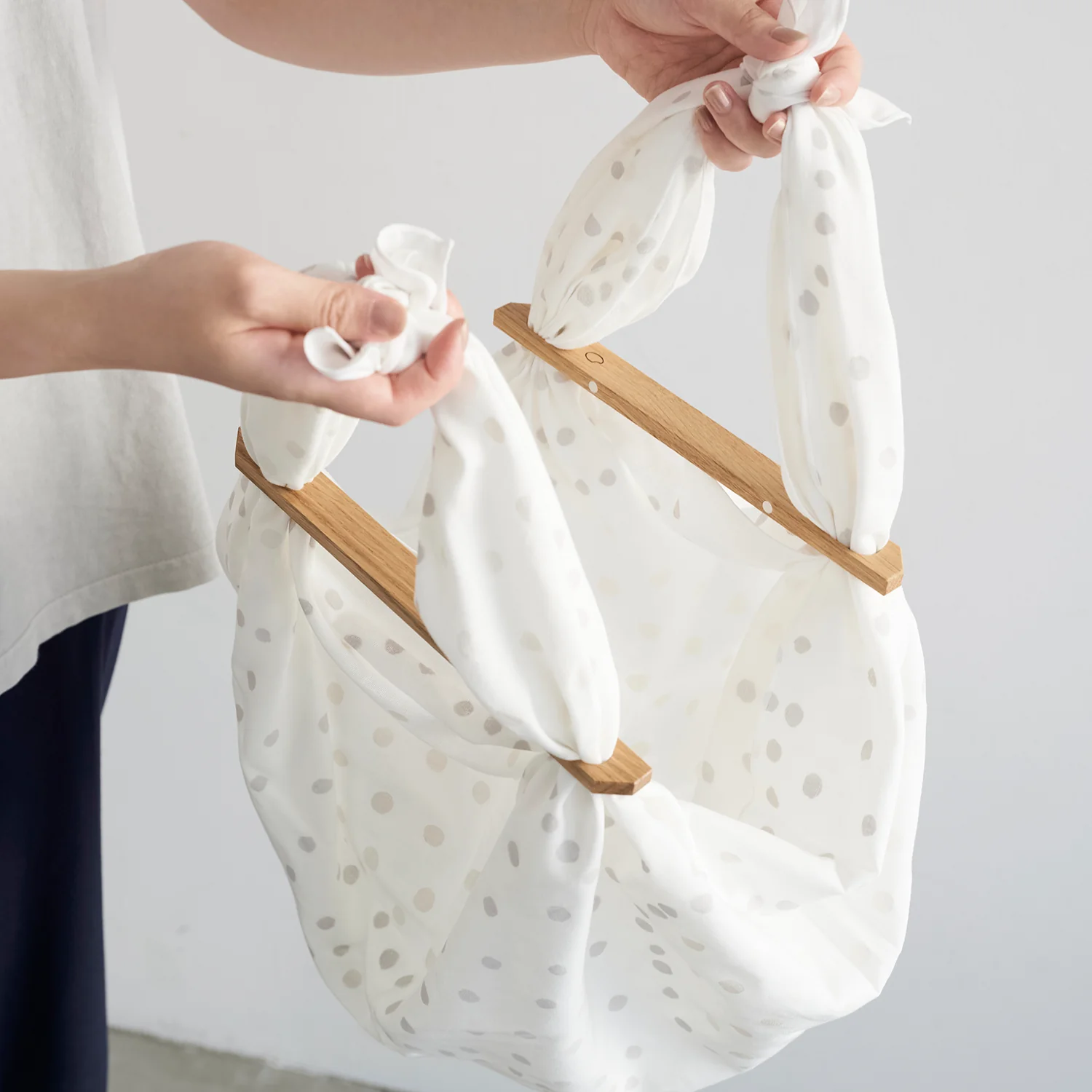 [Kokka Lifestyle] Furoshiki Patchin Bag Handles - Image 6