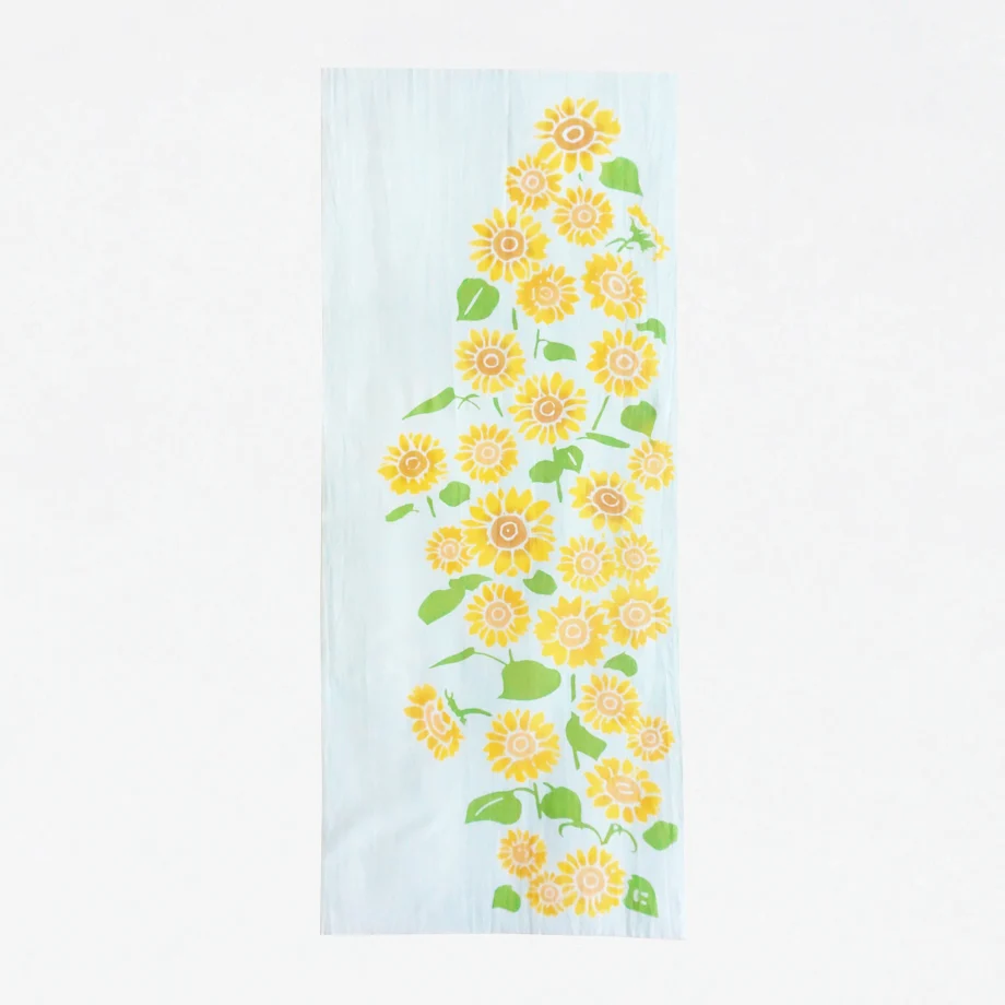 [Kokka Lifestyle] Nijiyura Cotton Tenugui - Sunflowers