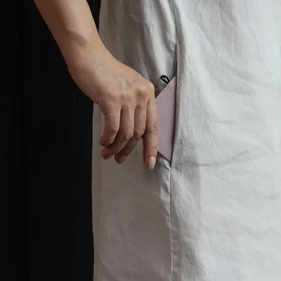 [Kokka Lifestyle] Upcycled Woven Flat Pouch S - Image 6