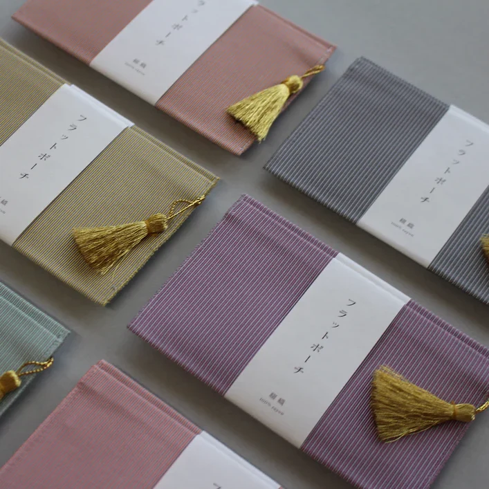 [Kokka Lifestyle] Woven Flat Pouch S - Image 8
