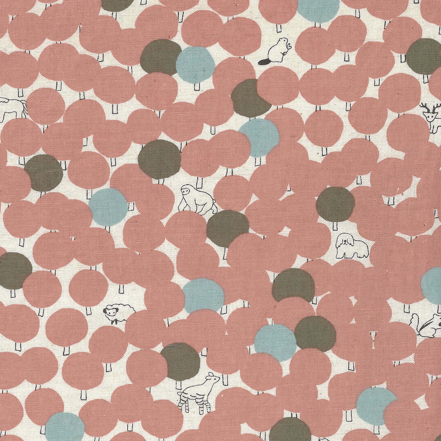 Marble SUD Tree Dot Cotton Linen Sheeting - Pink EGX-8502-2