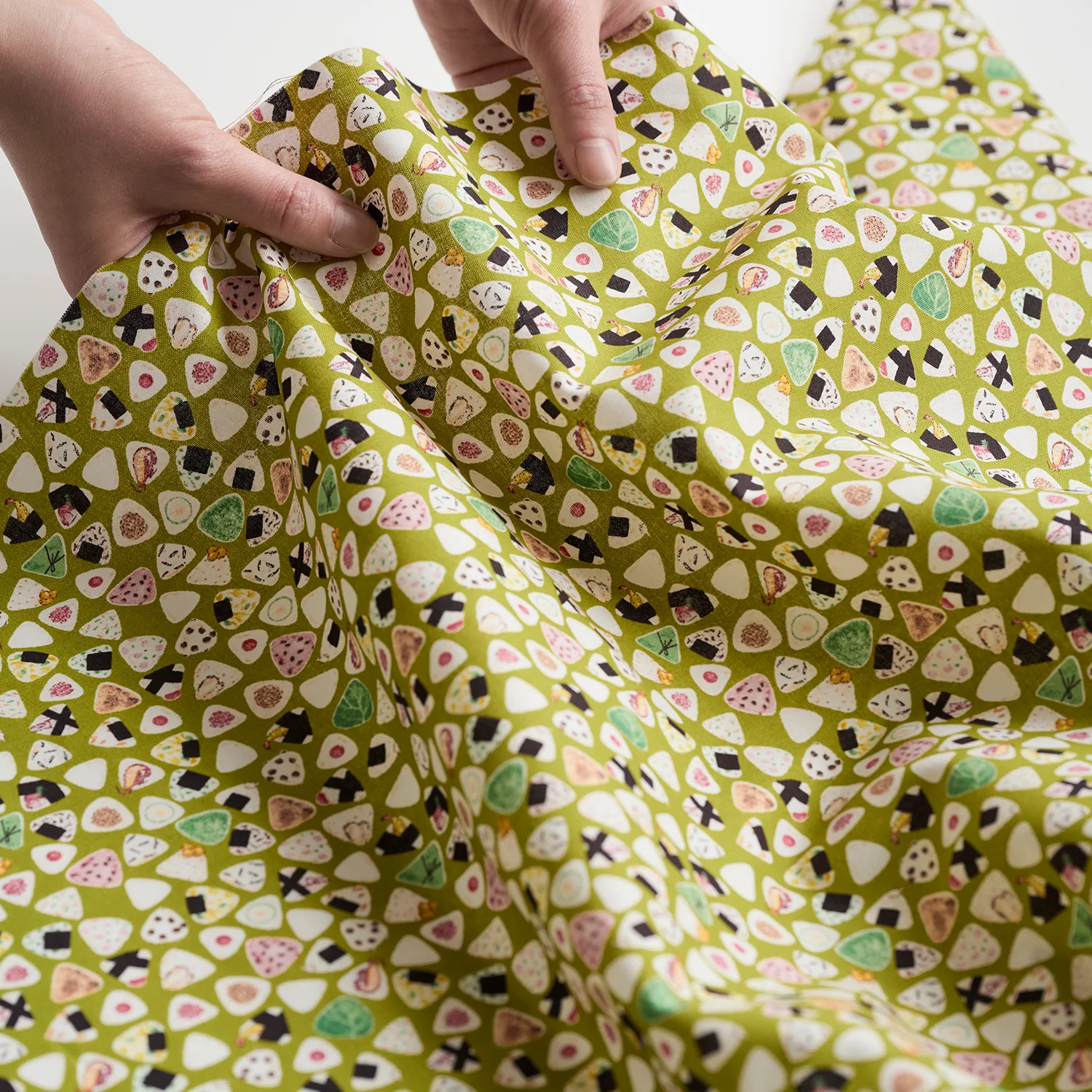 Mini Onigiri Rice Ball Cotton Sheeting - Green YPA-59040-1 - Image 4