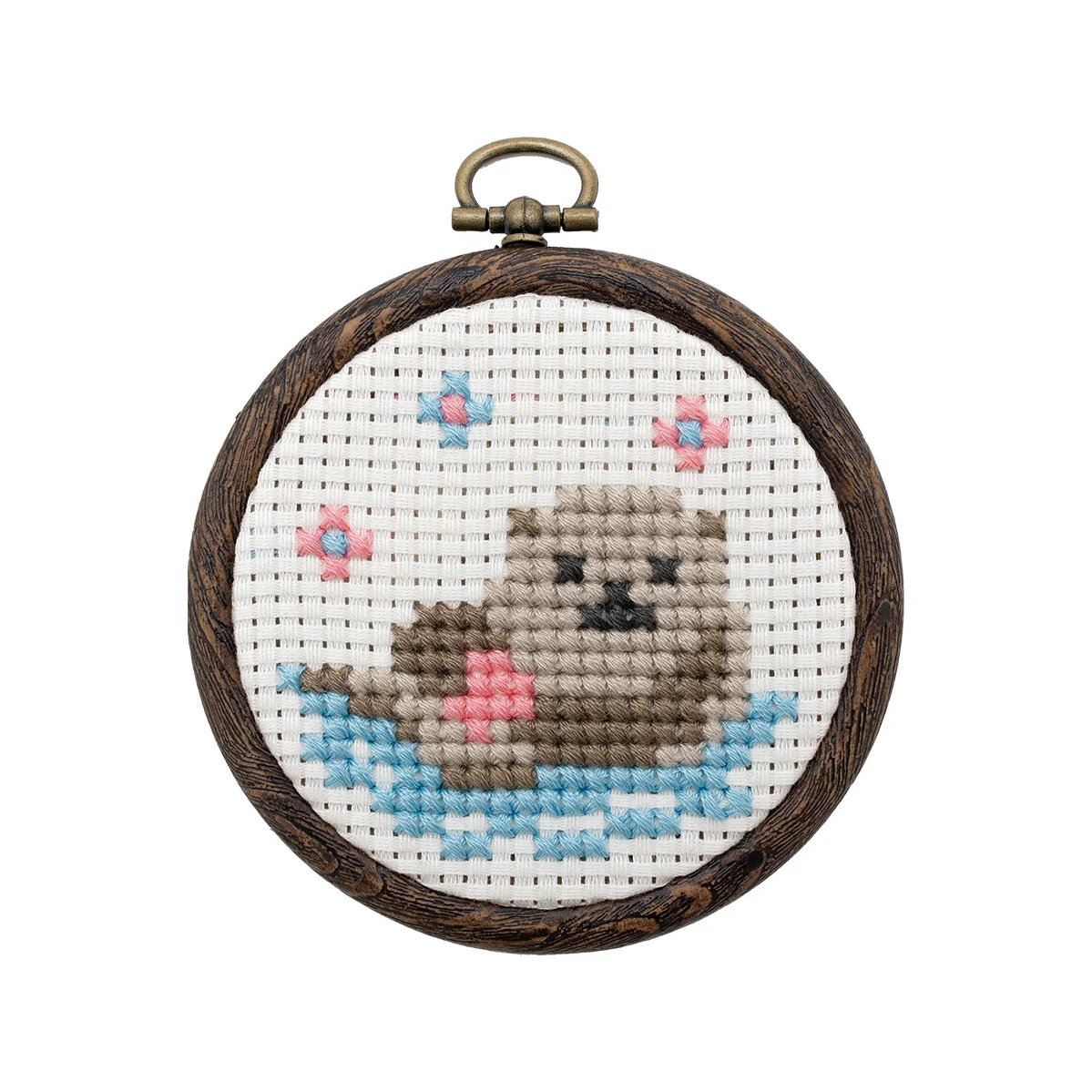 Mini Round Frame Cross Stitch Kit - Image 7