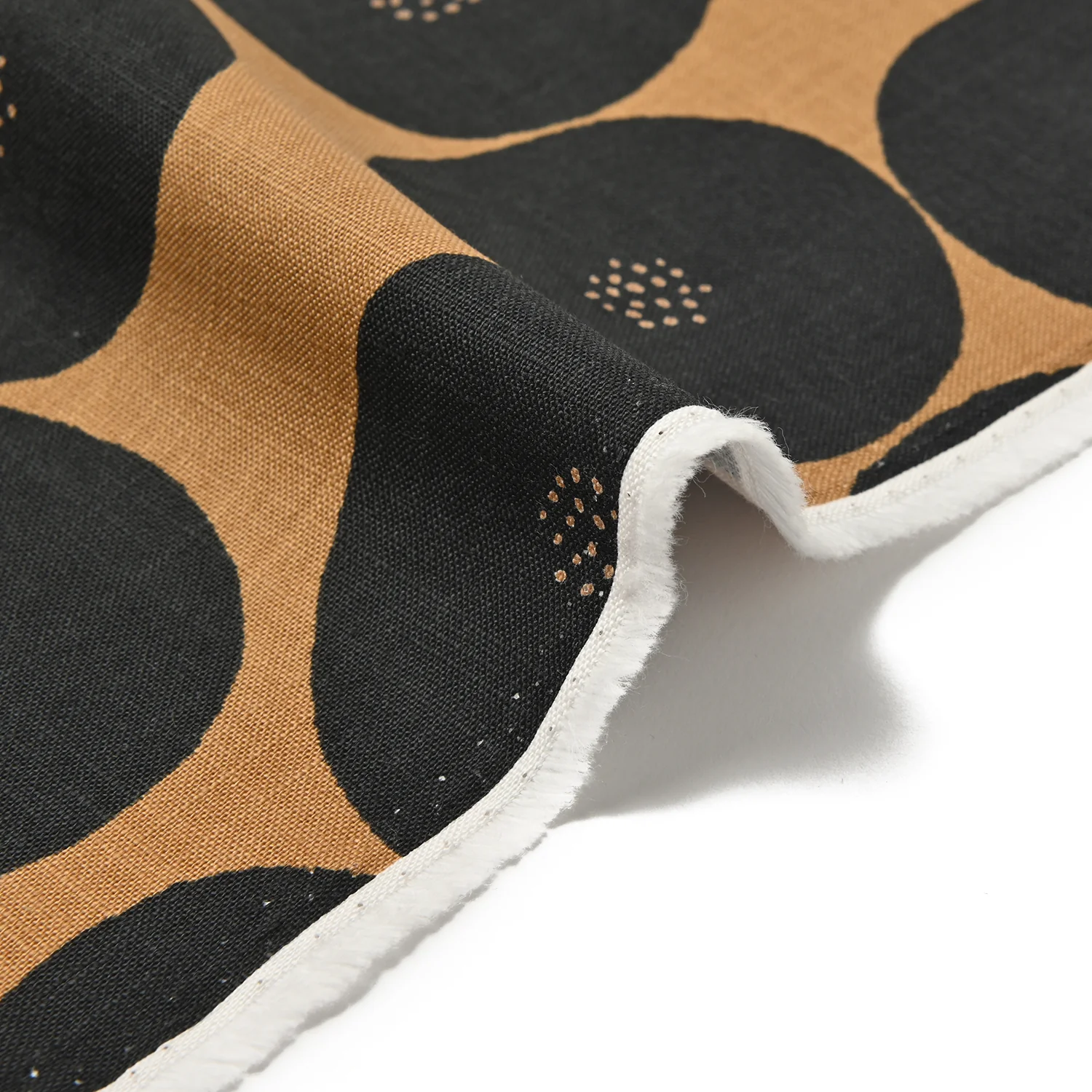 MUDDY WORKS Anpan Cotton Lightweight Canvas - Brown x Black (Kokka Exclusive) EKX-1140 - Image 3