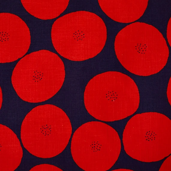MUDDY WORKS Anpan Cotton Lightweight Canvas - Navy x Red EKX-1140 - Image 2