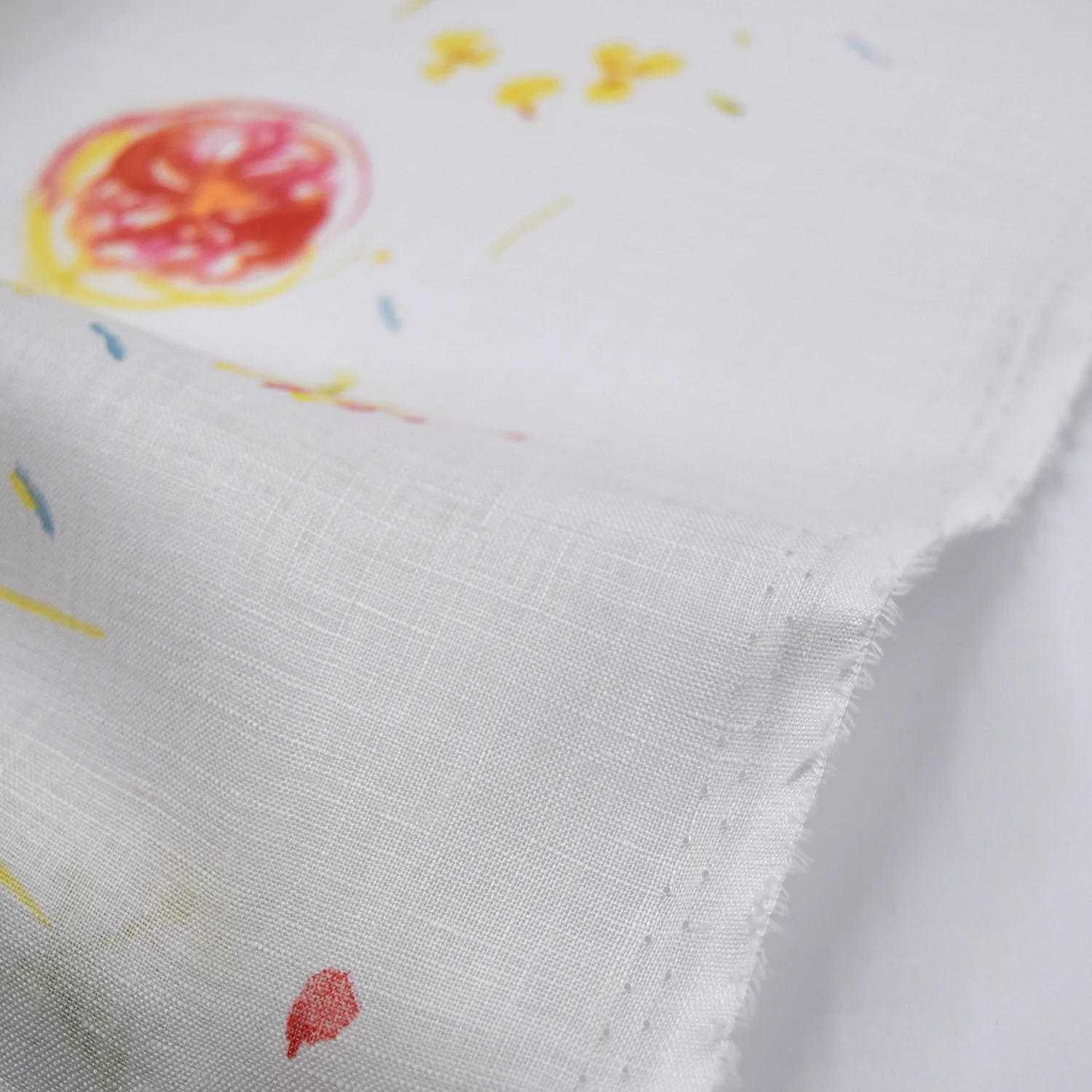 nani IRO Hana no toki niwa Linen - White EGX-11441-1 - Image 2