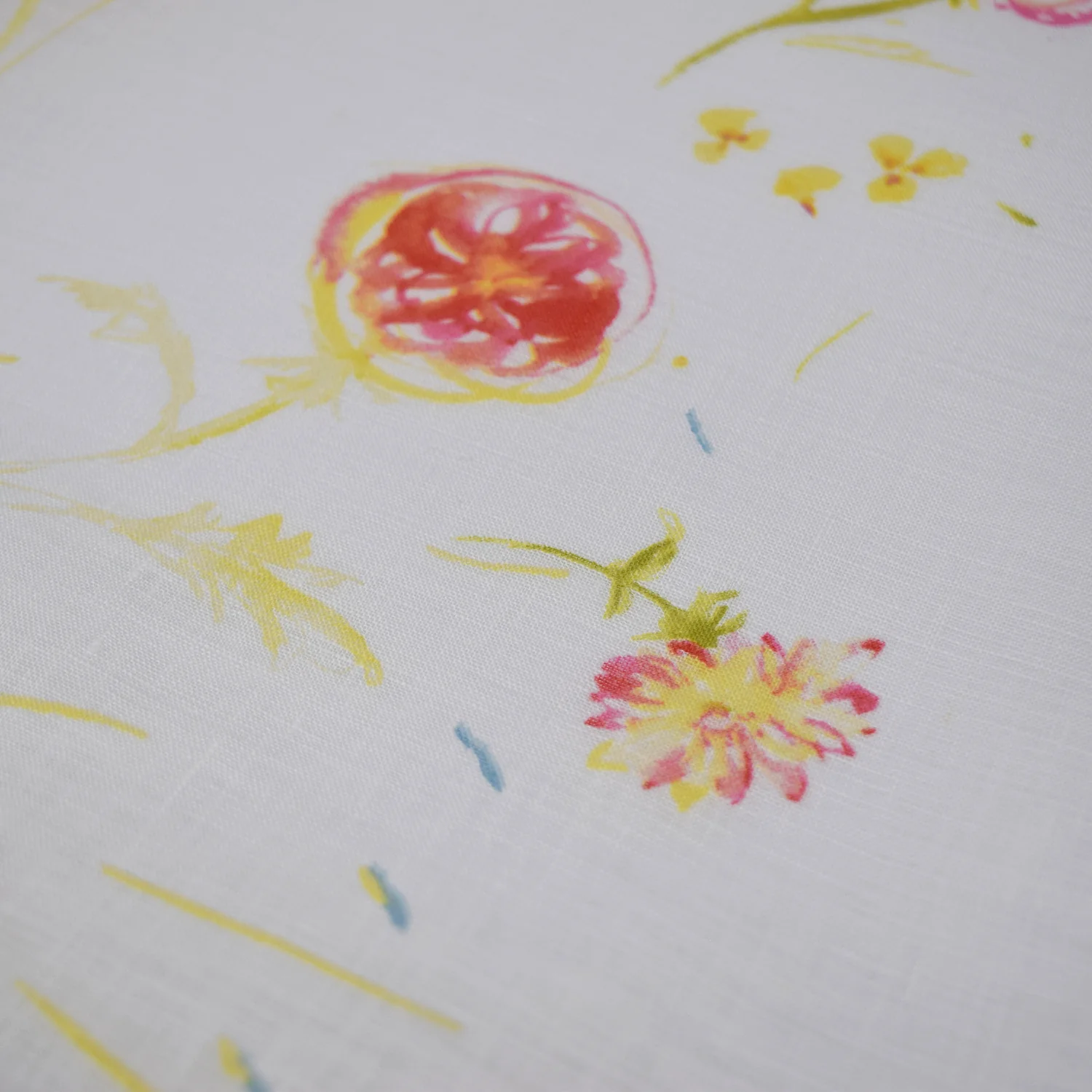 nani IRO Hana no toki niwa Linen - White EGX-11441-1 - Image 3