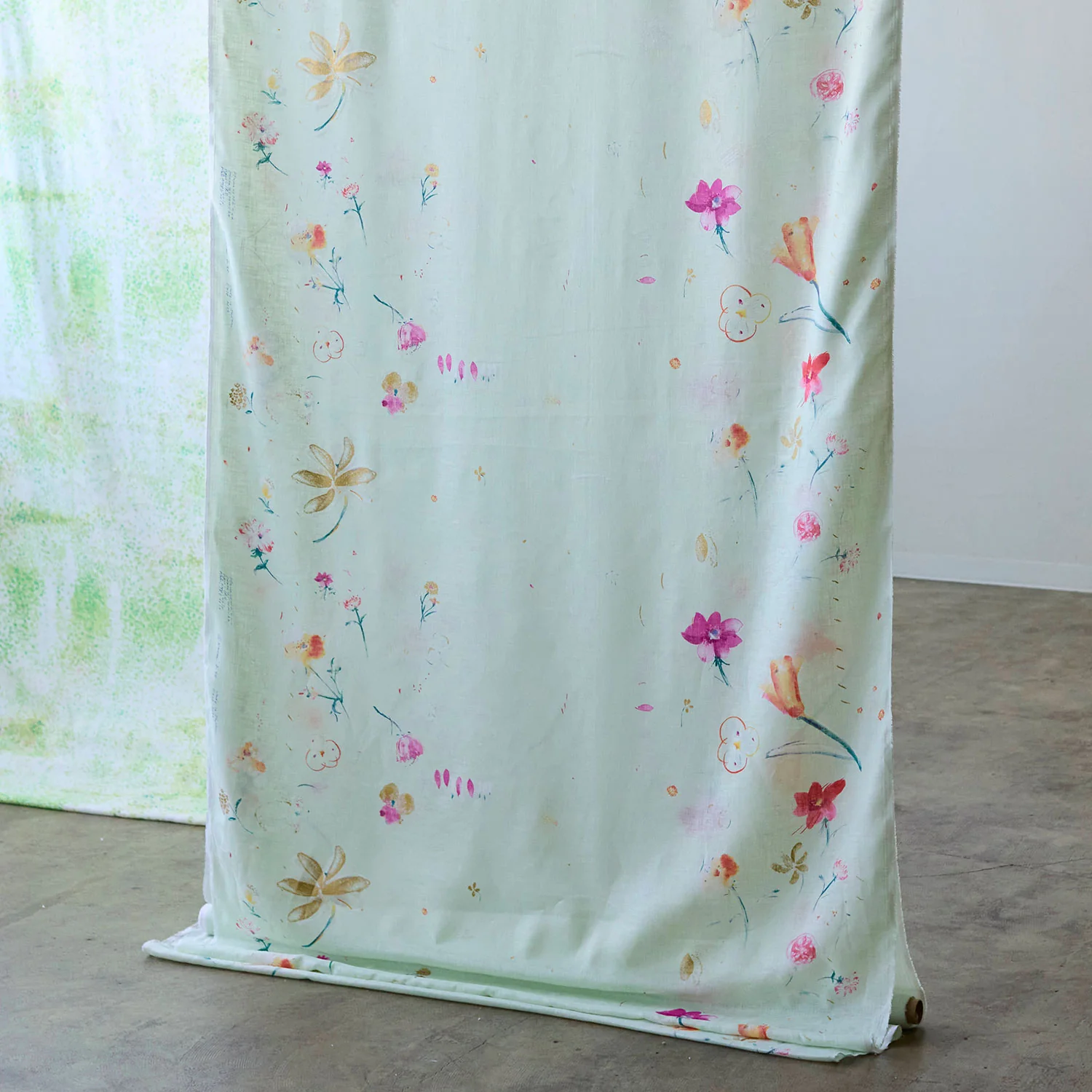 nani IRO Hana no toki niwa Linen - Black EGX-11441-1 - Image 12