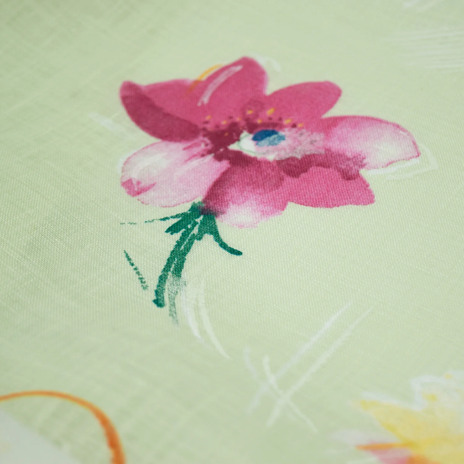 nani IRO Hana no toki niwa Linen - Light Green EGX-11441-1 - Image 2