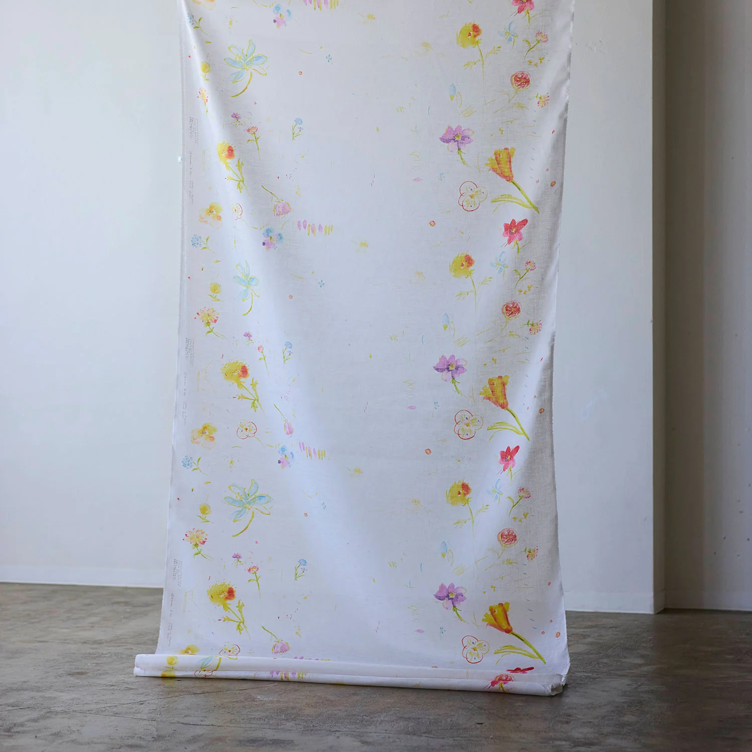 nani IRO Hana no toki niwa Organic Cotton Double Gauze - White EGX-11440-1 - Image 5