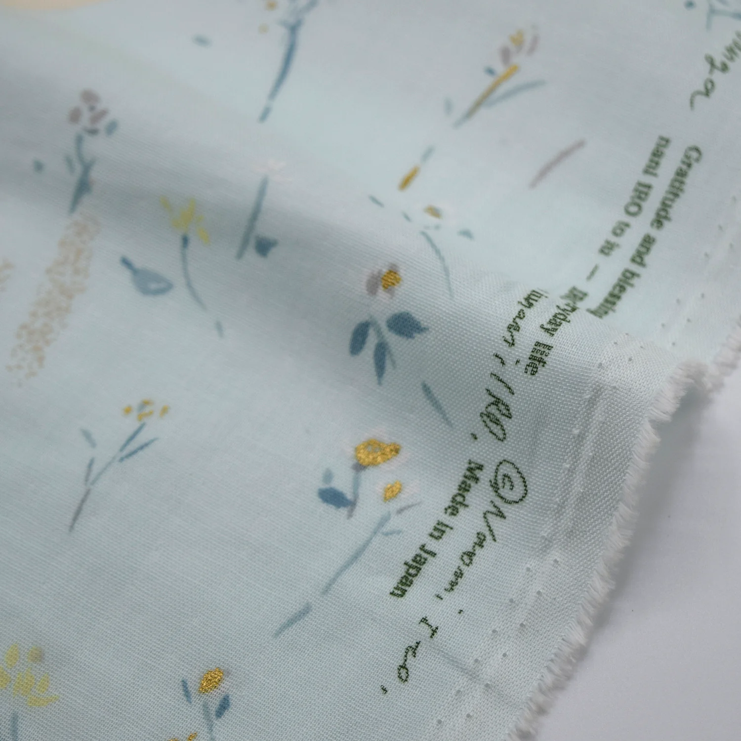 nani IRO Sanga Organic Cotton Double Gauze - Sax Blue EGX-11450-1 - Image 2
