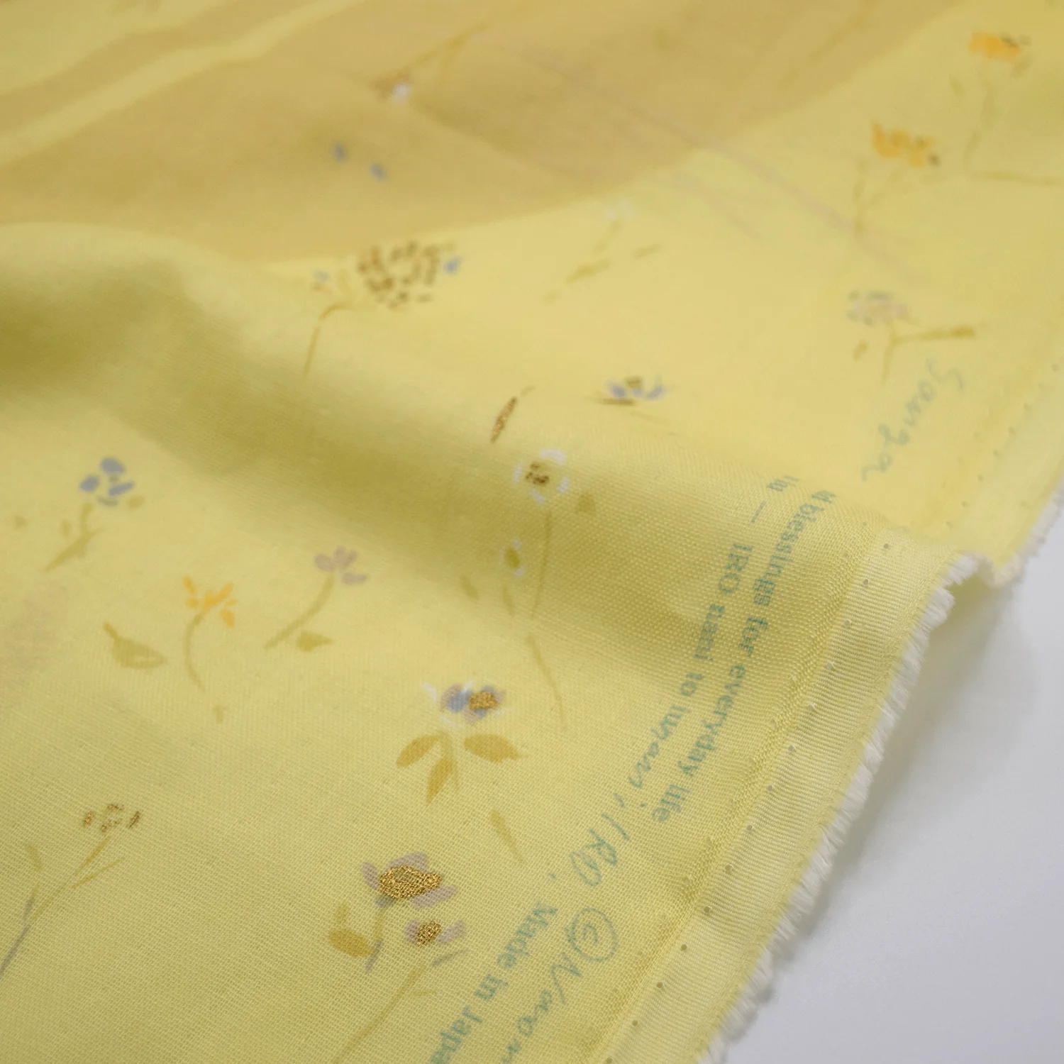 nani IRO Sanga Organic Cotton Double Gauze - Yellow EGX-11450-1 - Image 2