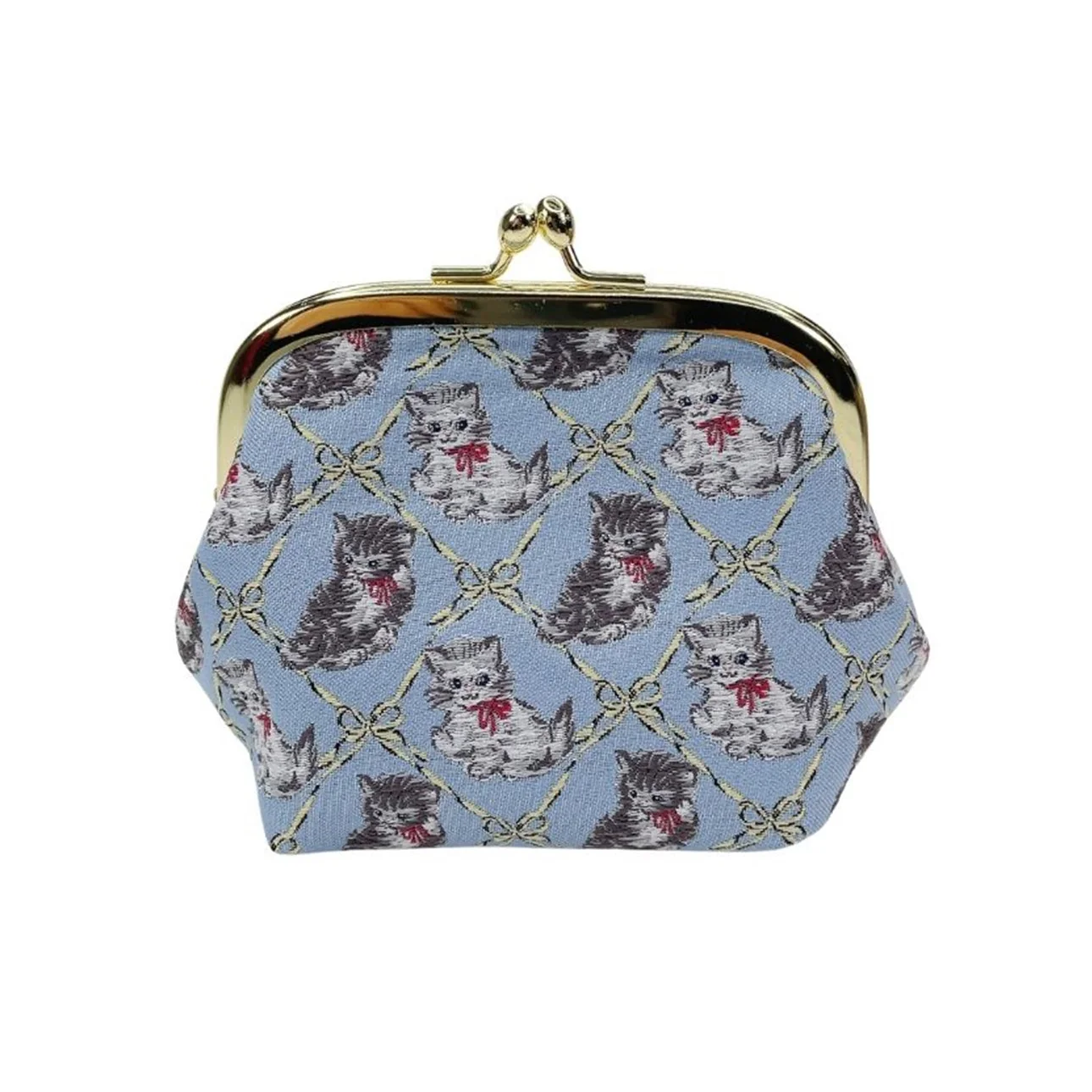 Nishijin-ori Woven Clasp Pouch - Image 7