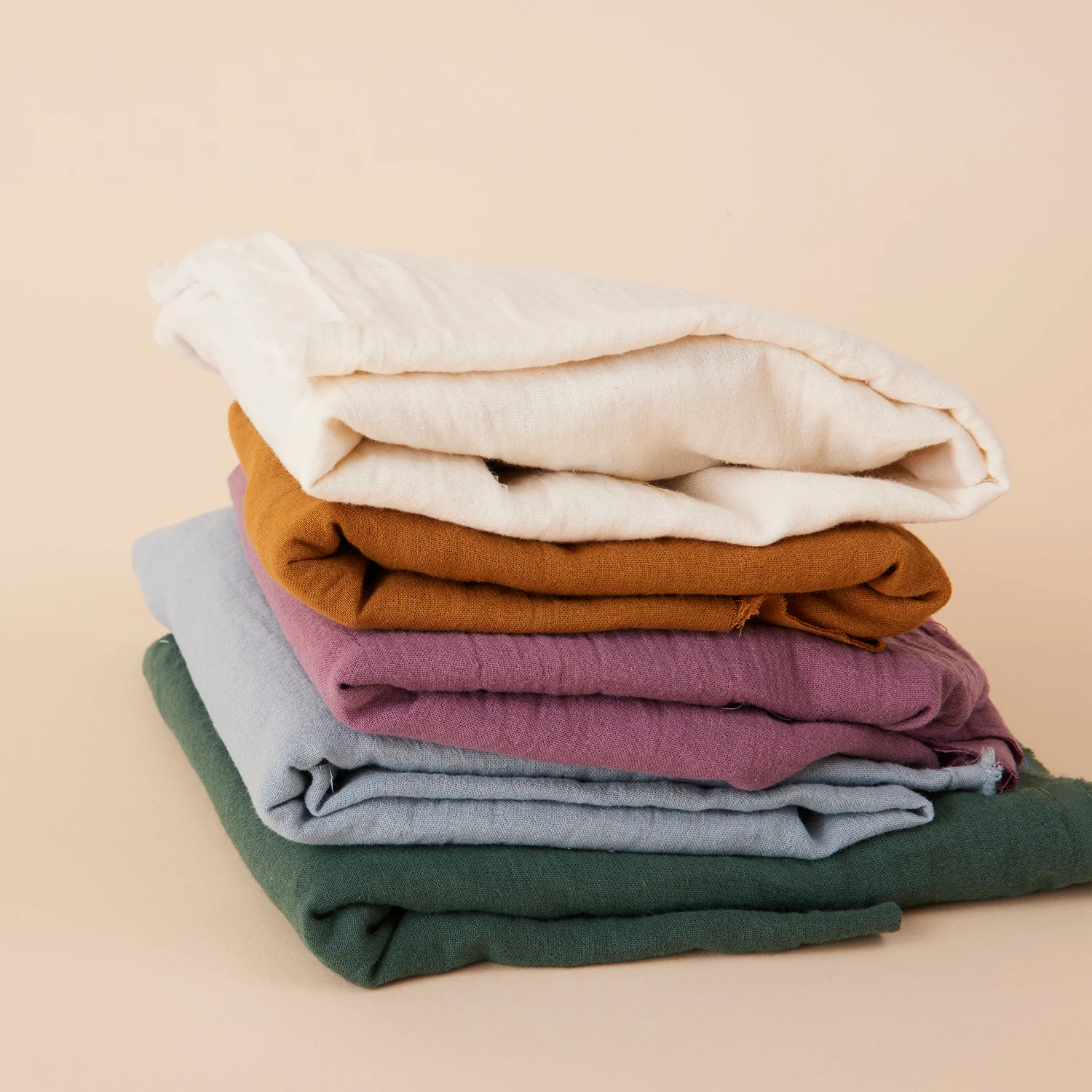 Nuno to Mono 100% Cotton Triple-Washed Double Gauze - Ecru YKA-500-1 - Image 5