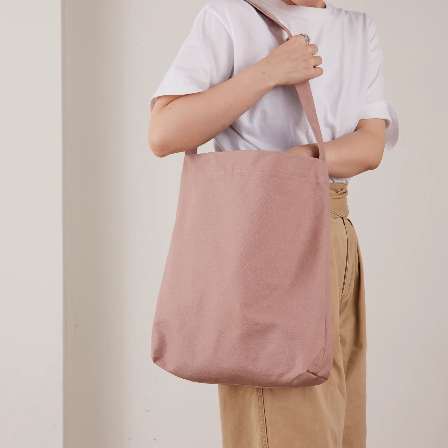 Nuno to Mono Cotton Heavyweight Canvas - Light Pink YKA-530-1 - Image 2