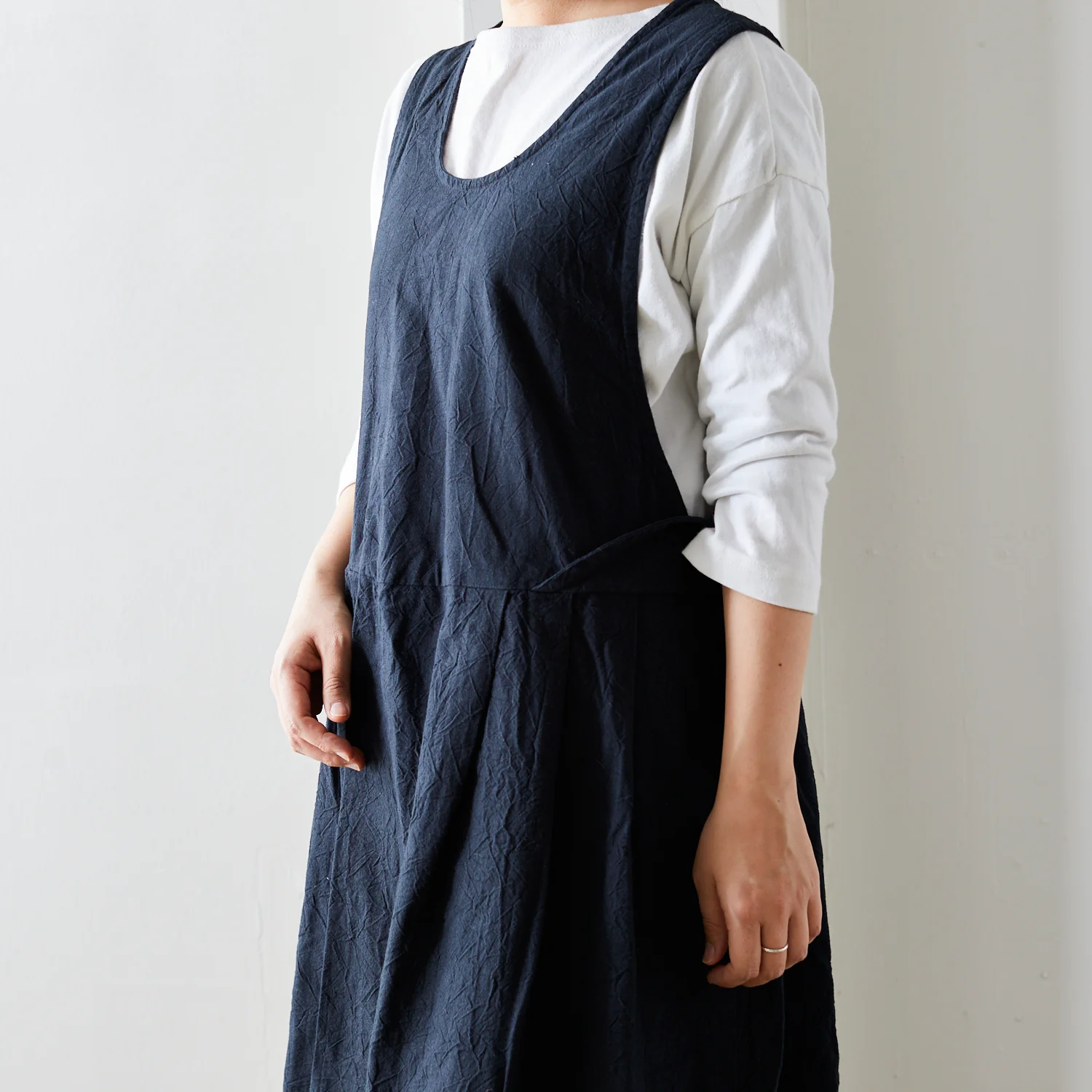 Nuno to Mono Cotton Linen Washed Canvas - Black YKA-510-1 - Image 5
