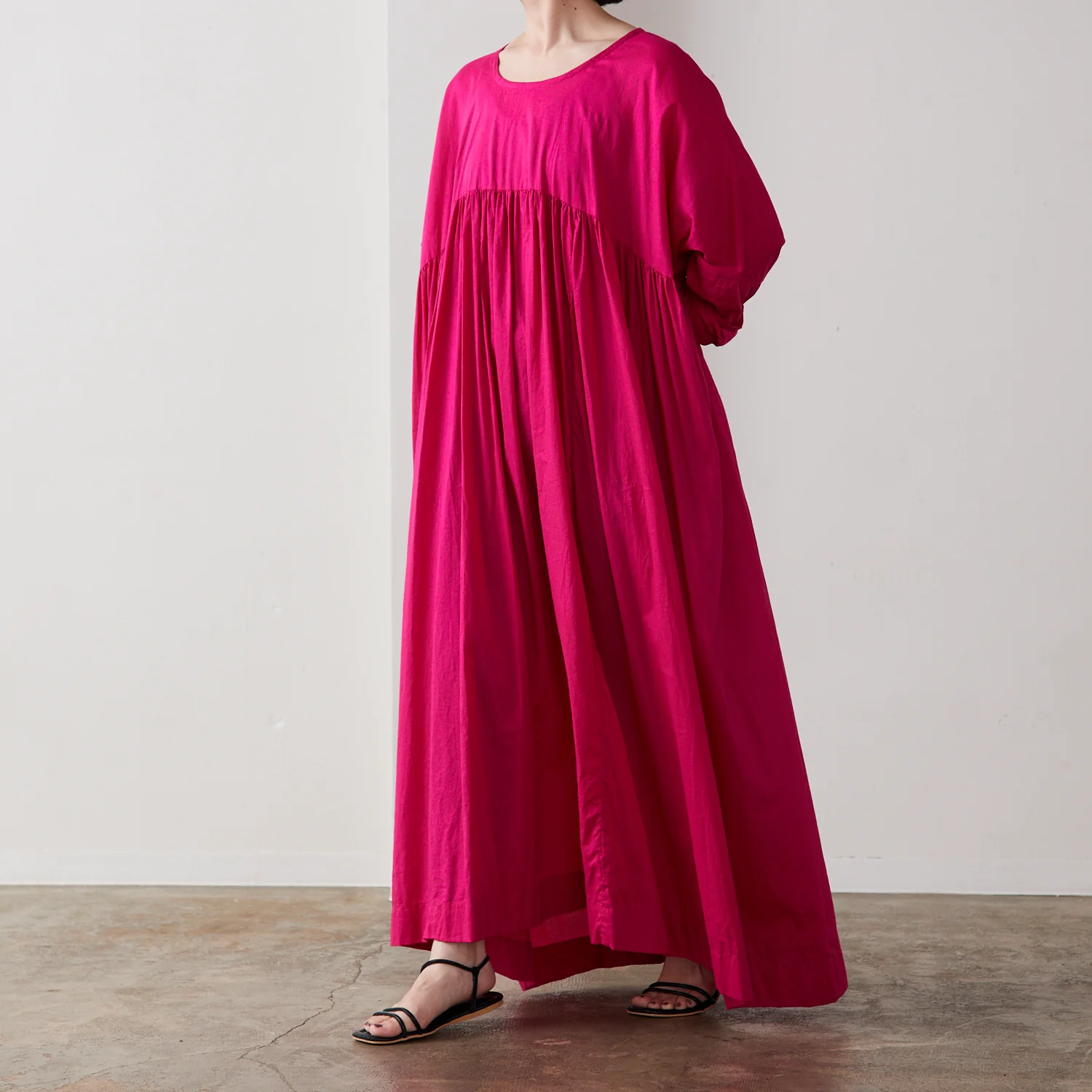 Nuno to Mono Cotton Washed Lawn - Vivid Pink YKA-590-1 - Image 3