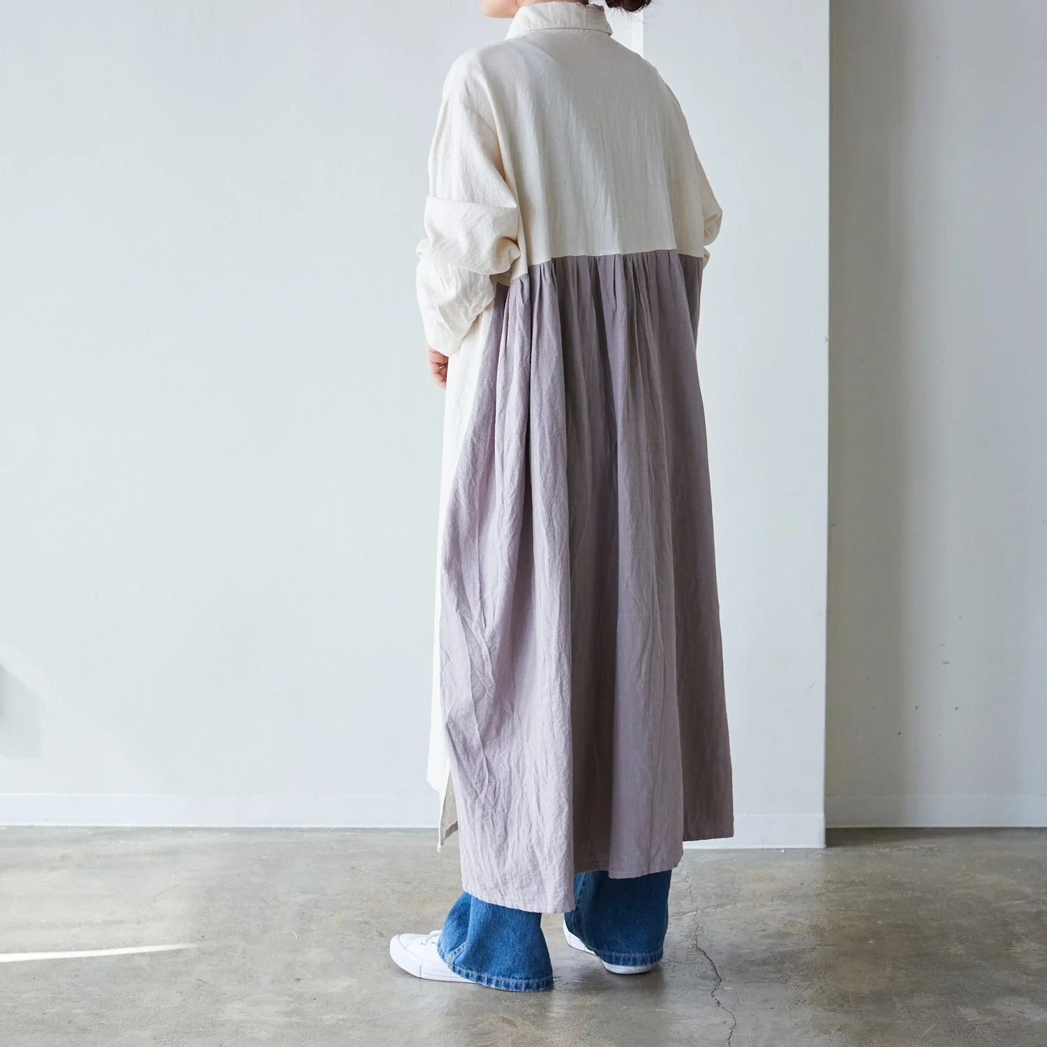 Nuno to Mono Washed Lightweight Canvas - Ecru YKA-600-1 - Image 10