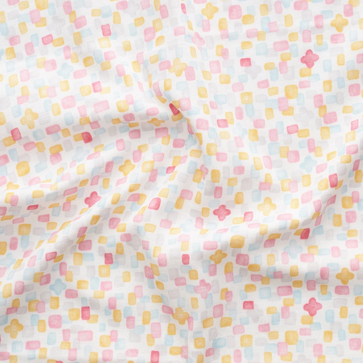 Pastel Geometric Cool Breeze Double Gauze - Red YGA-91090-1