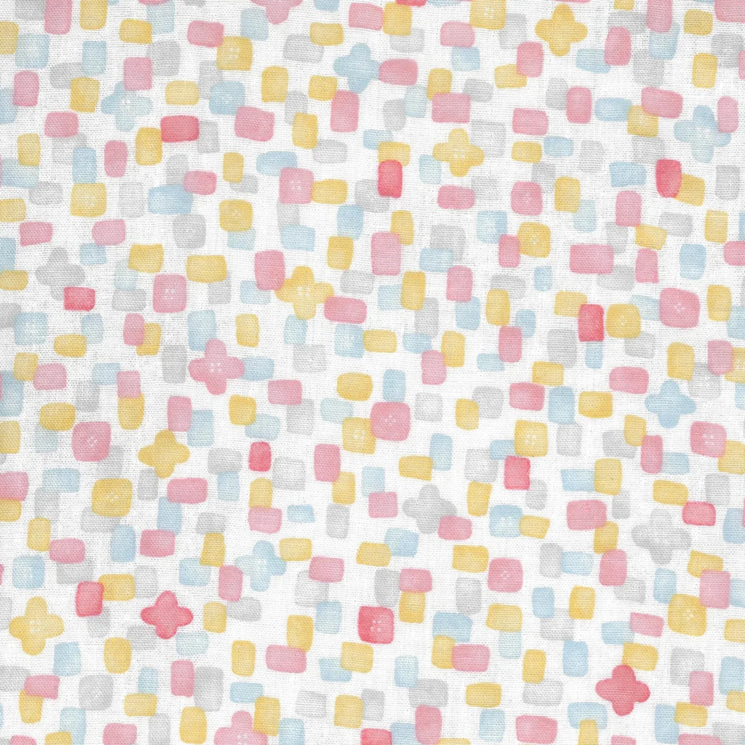Pastel Geometric Cool Breeze Double Gauze - Red YGA-91090-1 - Image 2