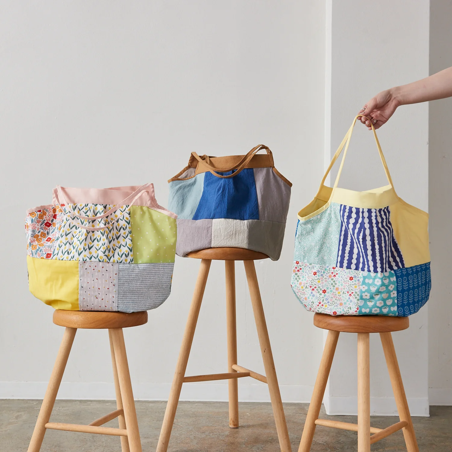 Patchwork Tote Bag Digital PDF Pattern & Illustrated Sewing Instructions - Image 17