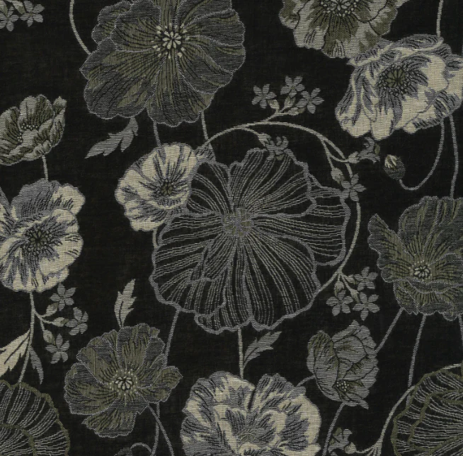 Poppy Cotton Knit Jacquard - Black