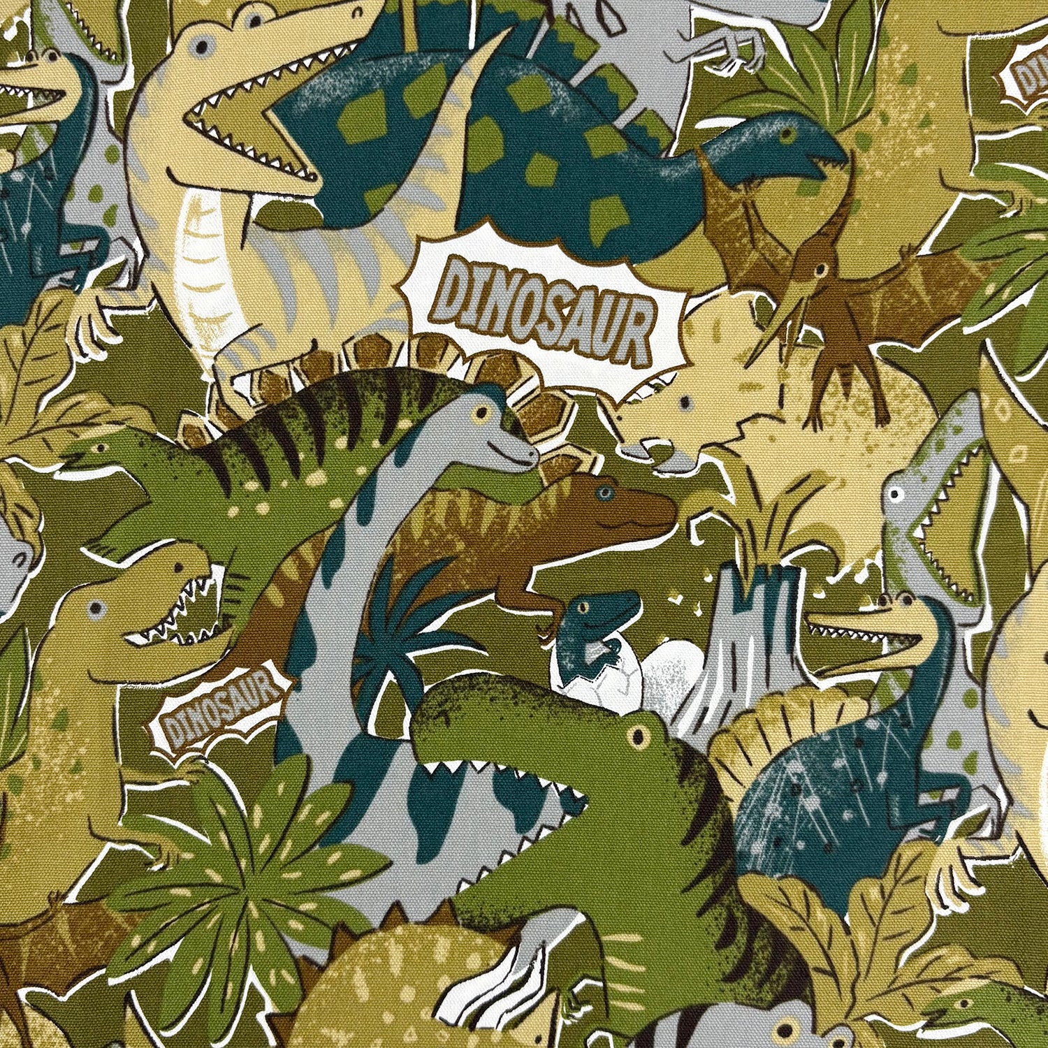 Powerful Animal Dinos Cotton Oxford - Green YGA-89000-2